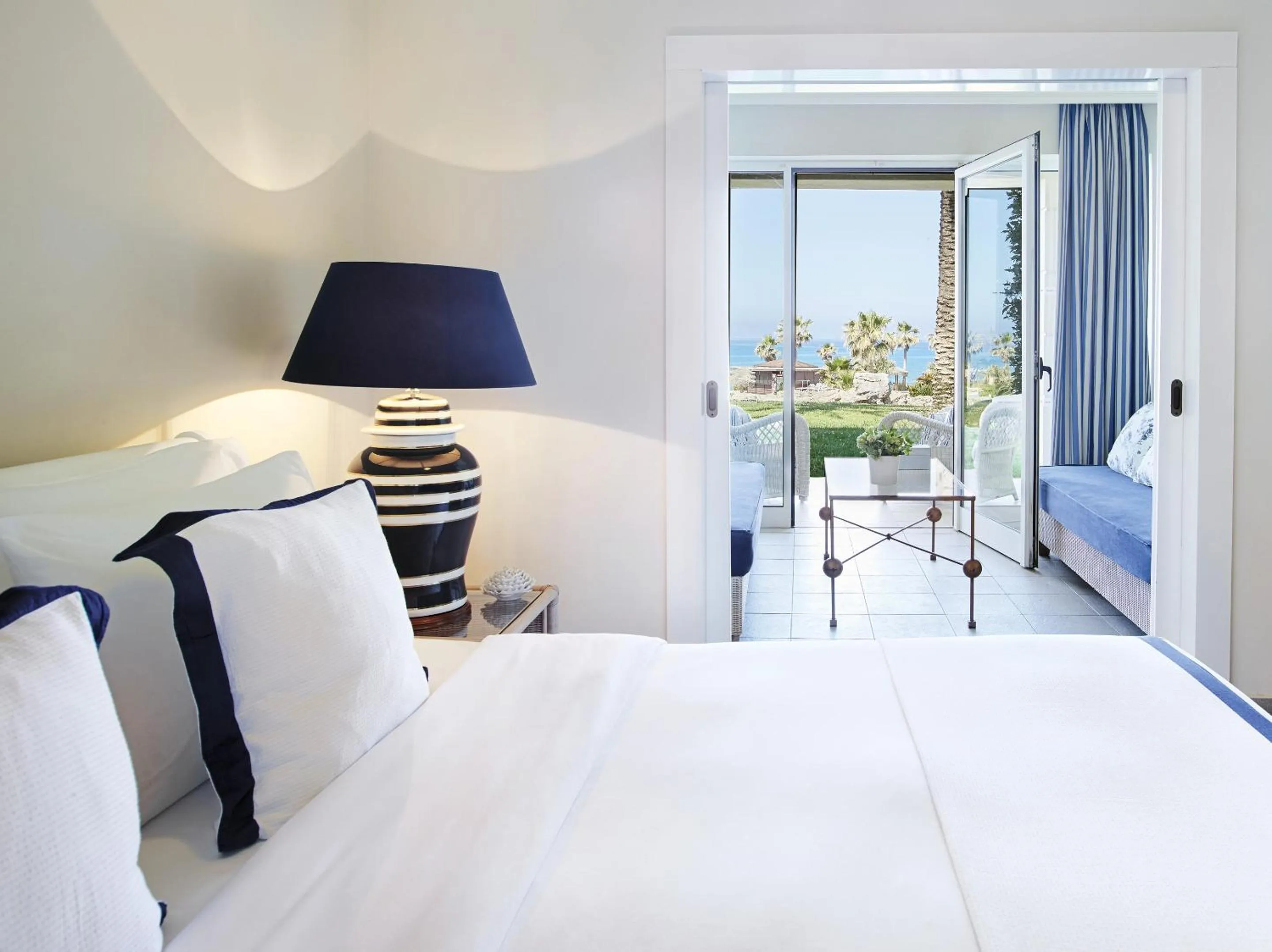 Bed in Grecotel La Riviera at Riviera Olympia & Aqua Park