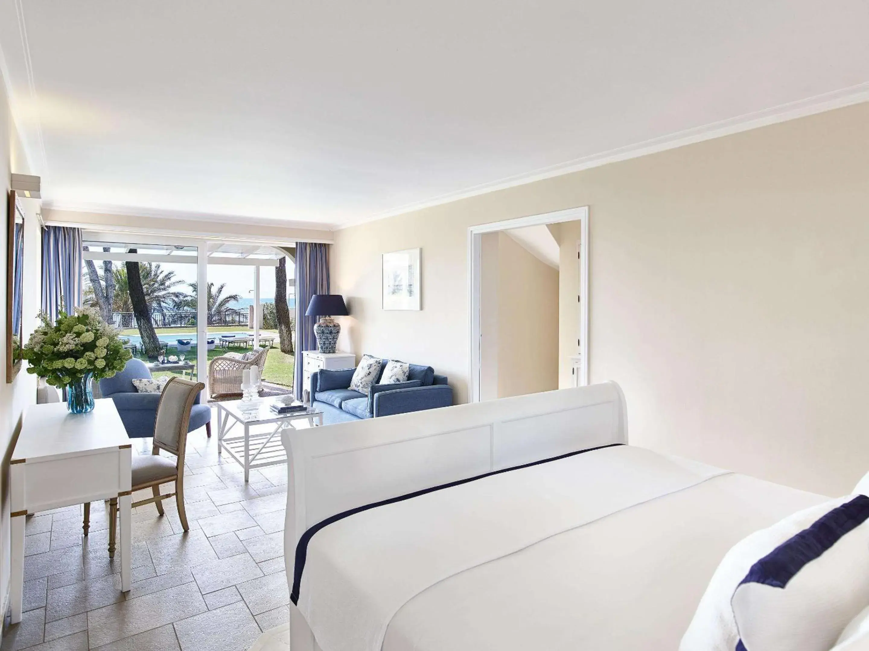 Bedroom, Bed in Grecotel La Riviera at Riviera Olympia & Aqua Park Bedroom, Bed in Grecotel La Riviera at Riviera Olympia & Aqua Park