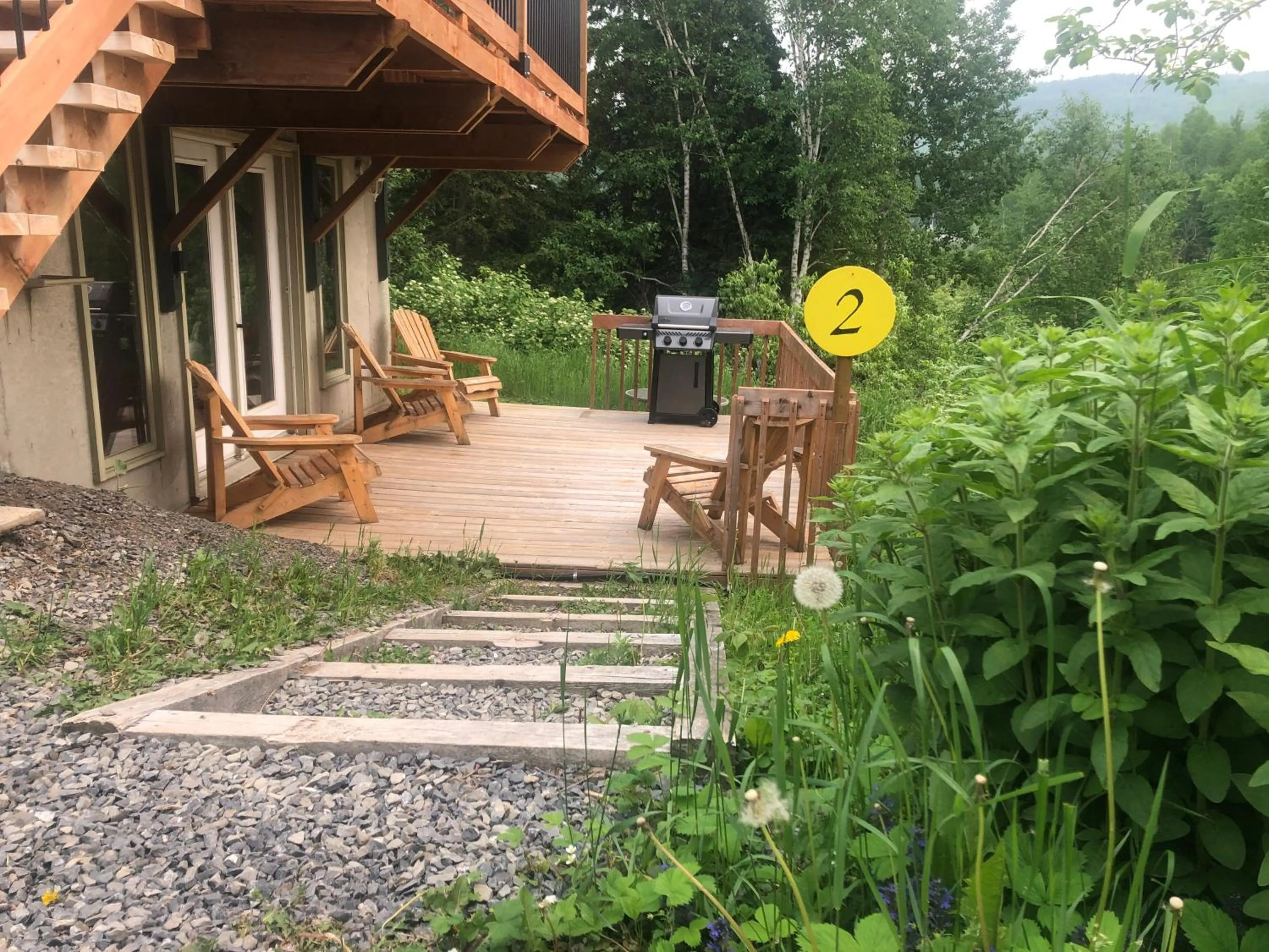 Balcony/Terrace in Chalets les chanterelles de Forillon