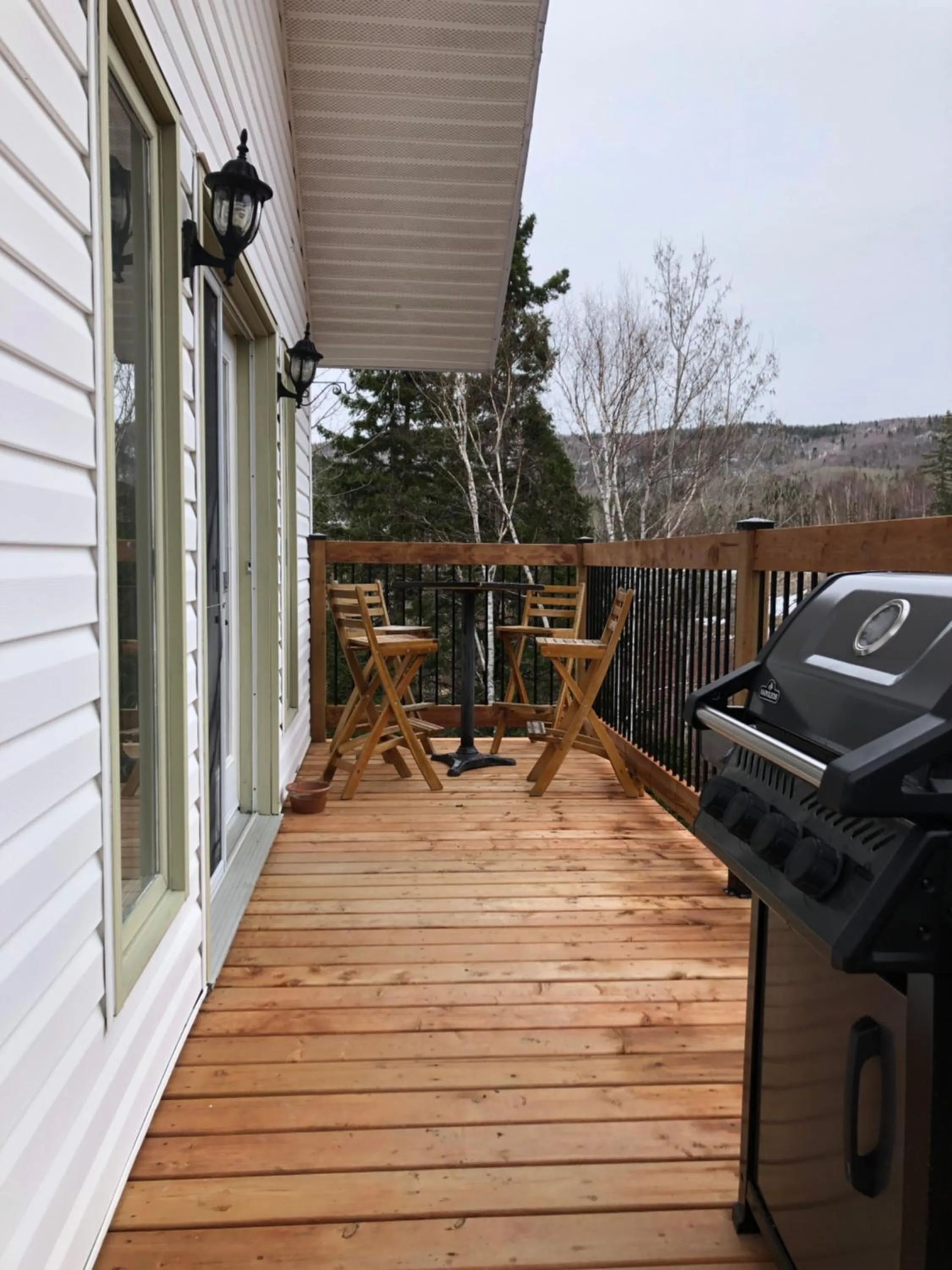 Patio in Chalets les chanterelles de Forillon