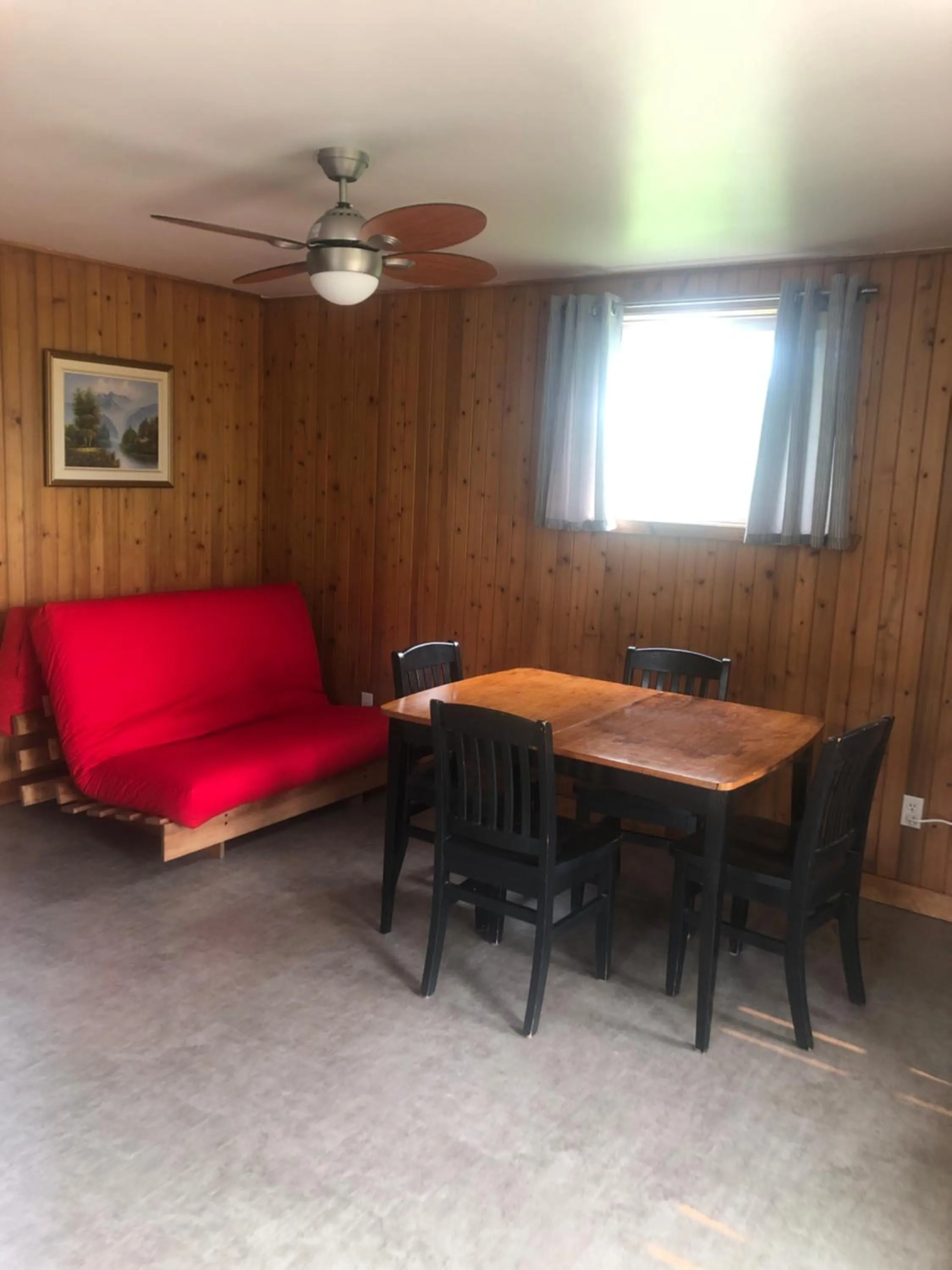 Living room in Chalets les chanterelles de Forillon