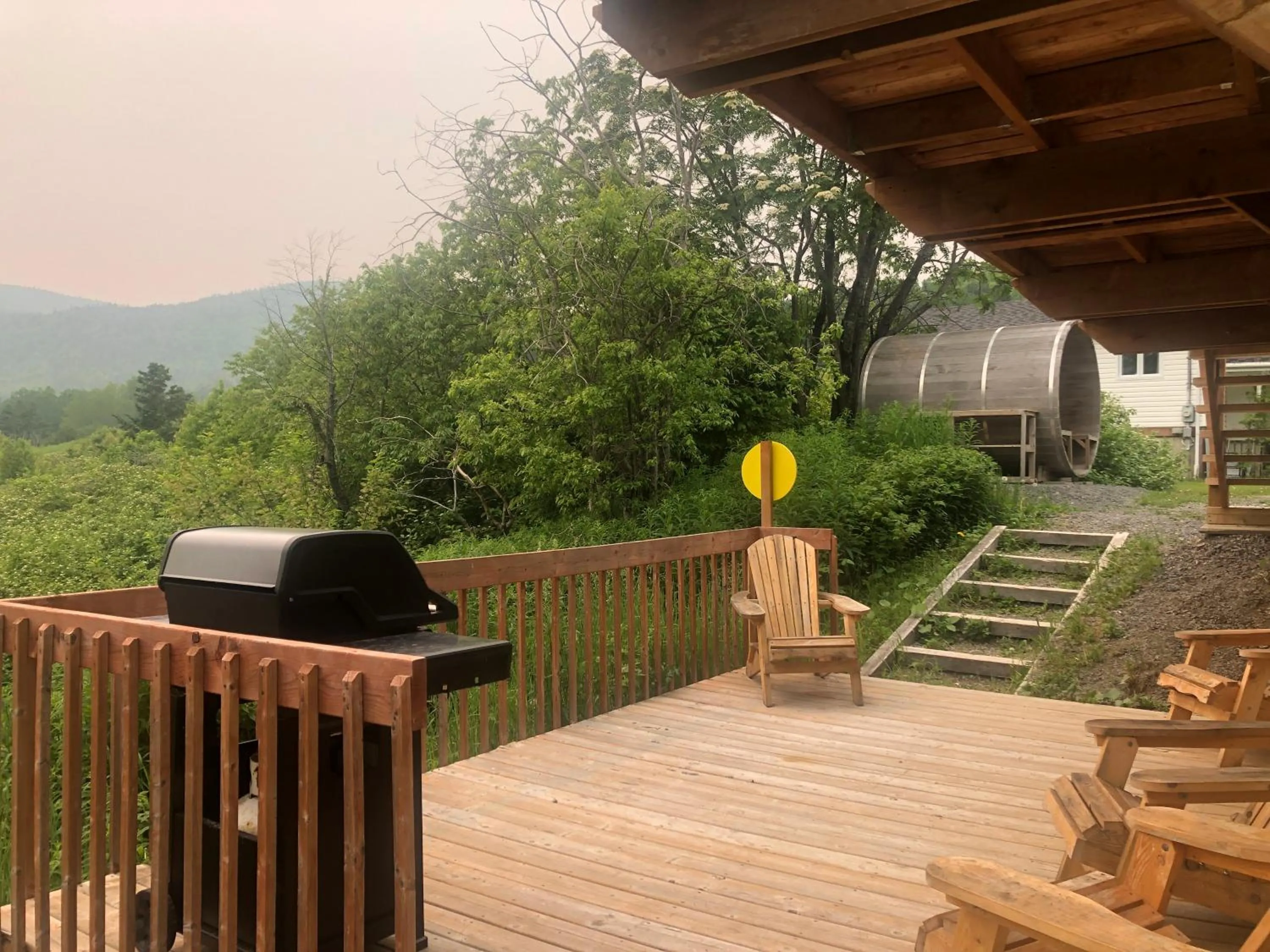 Balcony/Terrace in Chalets les chanterelles de Forillon