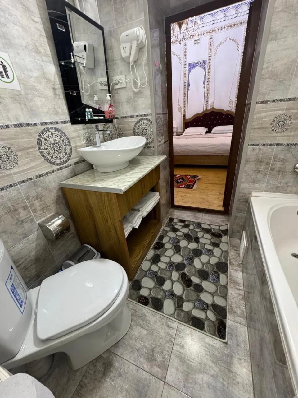 Shower in Central Asia Hotel