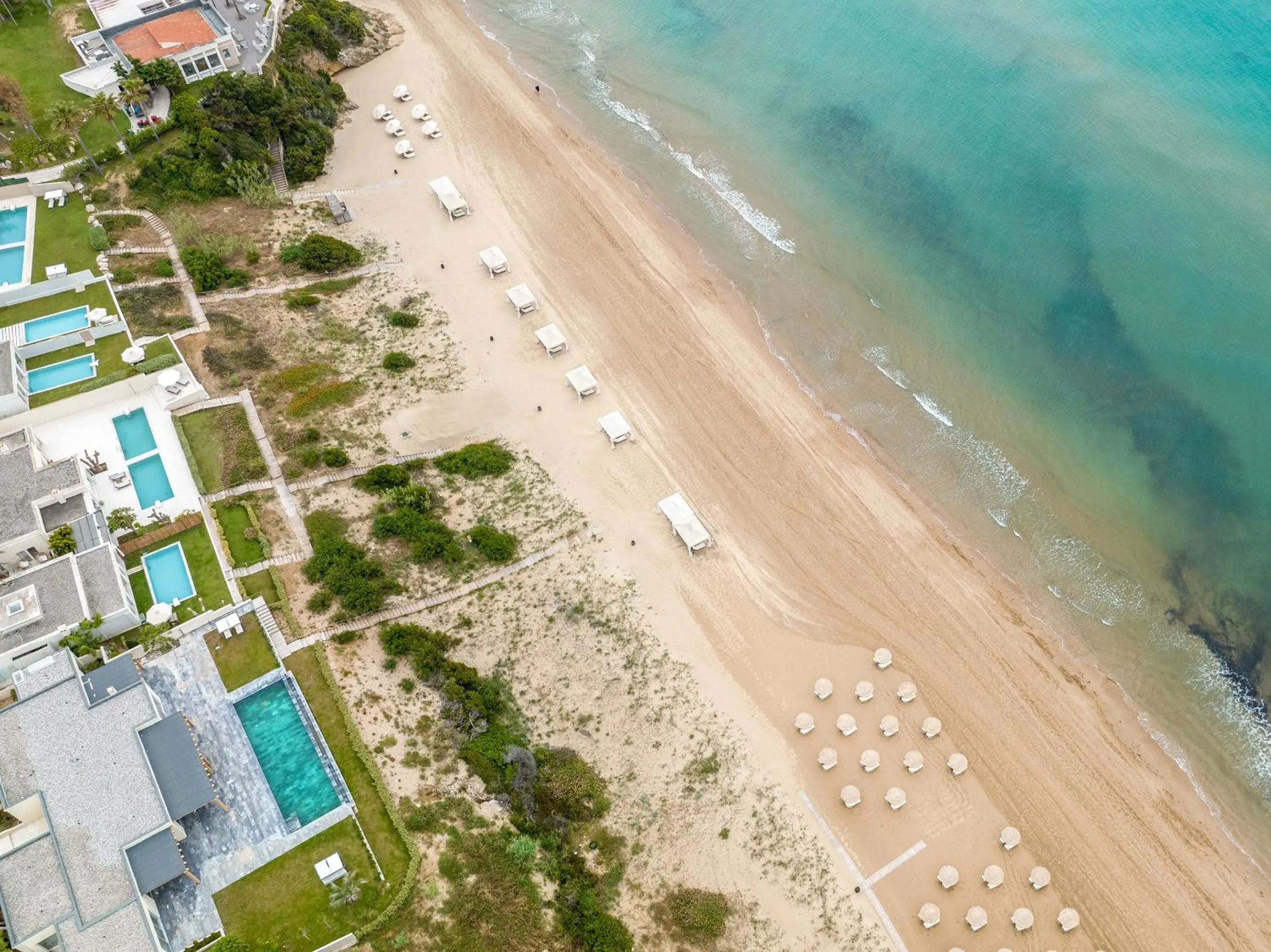 Bird's eye view in Mandola Rosa at Riviera Olympia, A Grecotel Resort to Live Bird's eye view in Mandola Rosa at Riviera Olympia, A Grecotel Resort to Live