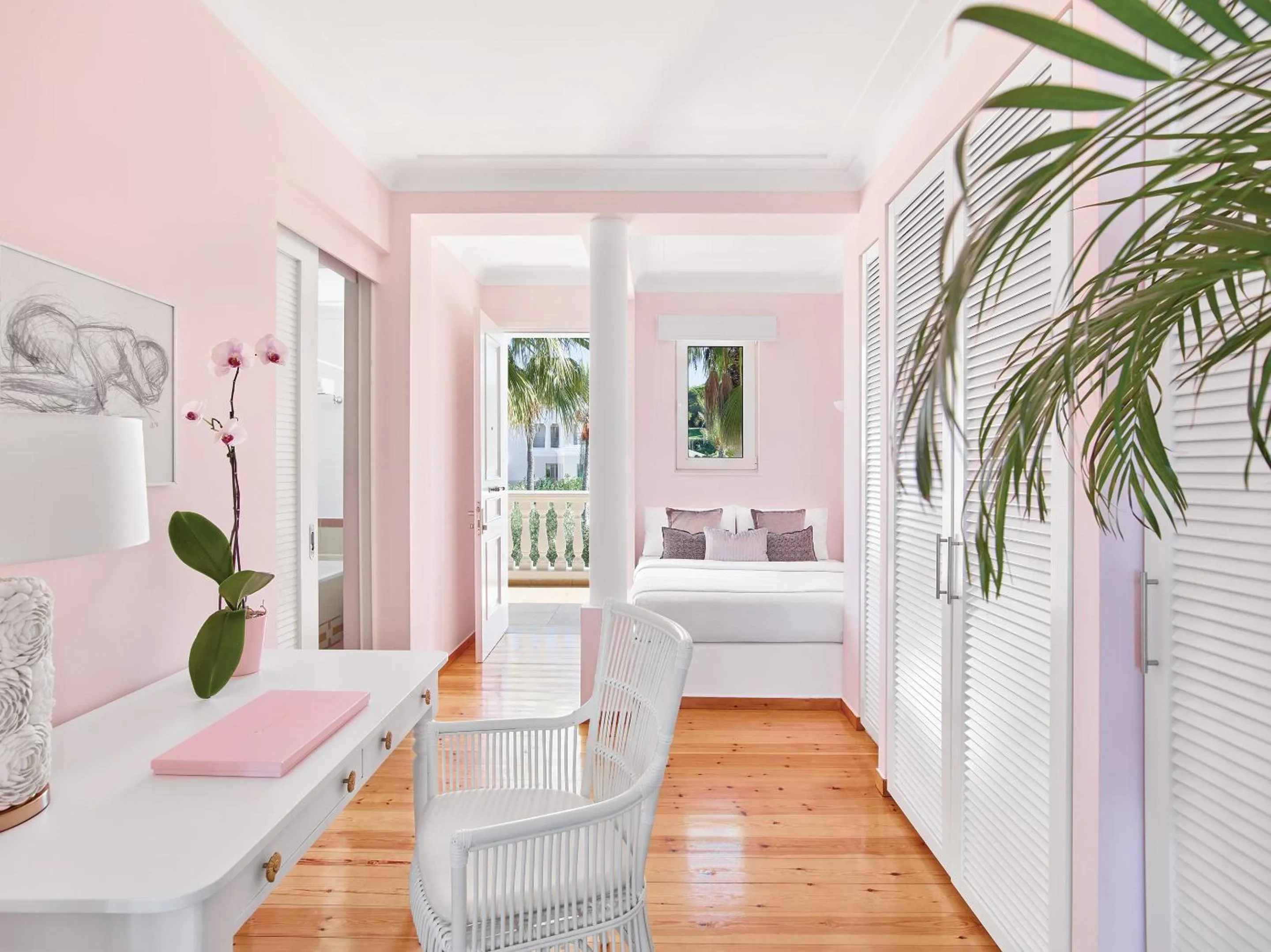 Photo of the whole room, Bed in Mandola Rosa at Riviera Olympia, A Grecotel Resort to Live