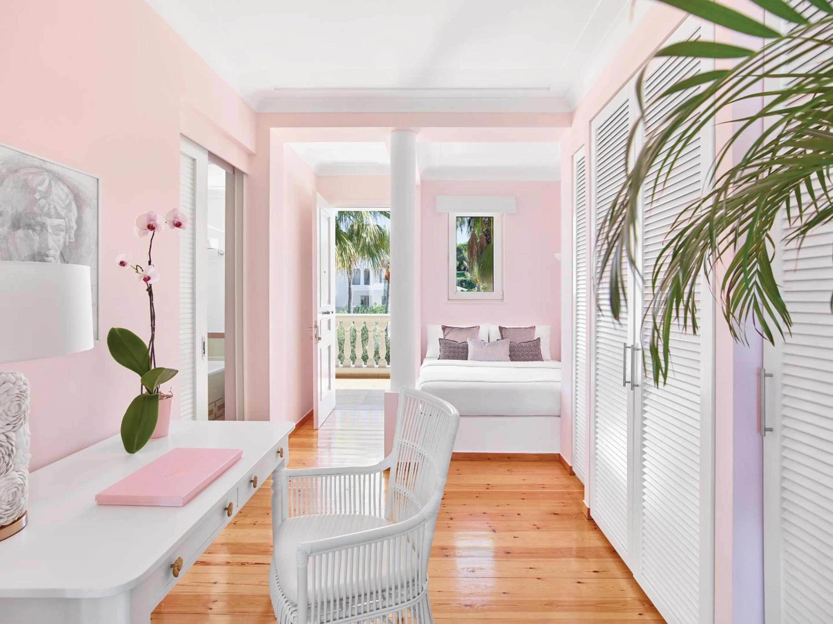 Photo of the whole room, Bed in Mandola Rosa at Riviera Olympia, A Grecotel Resort to Live