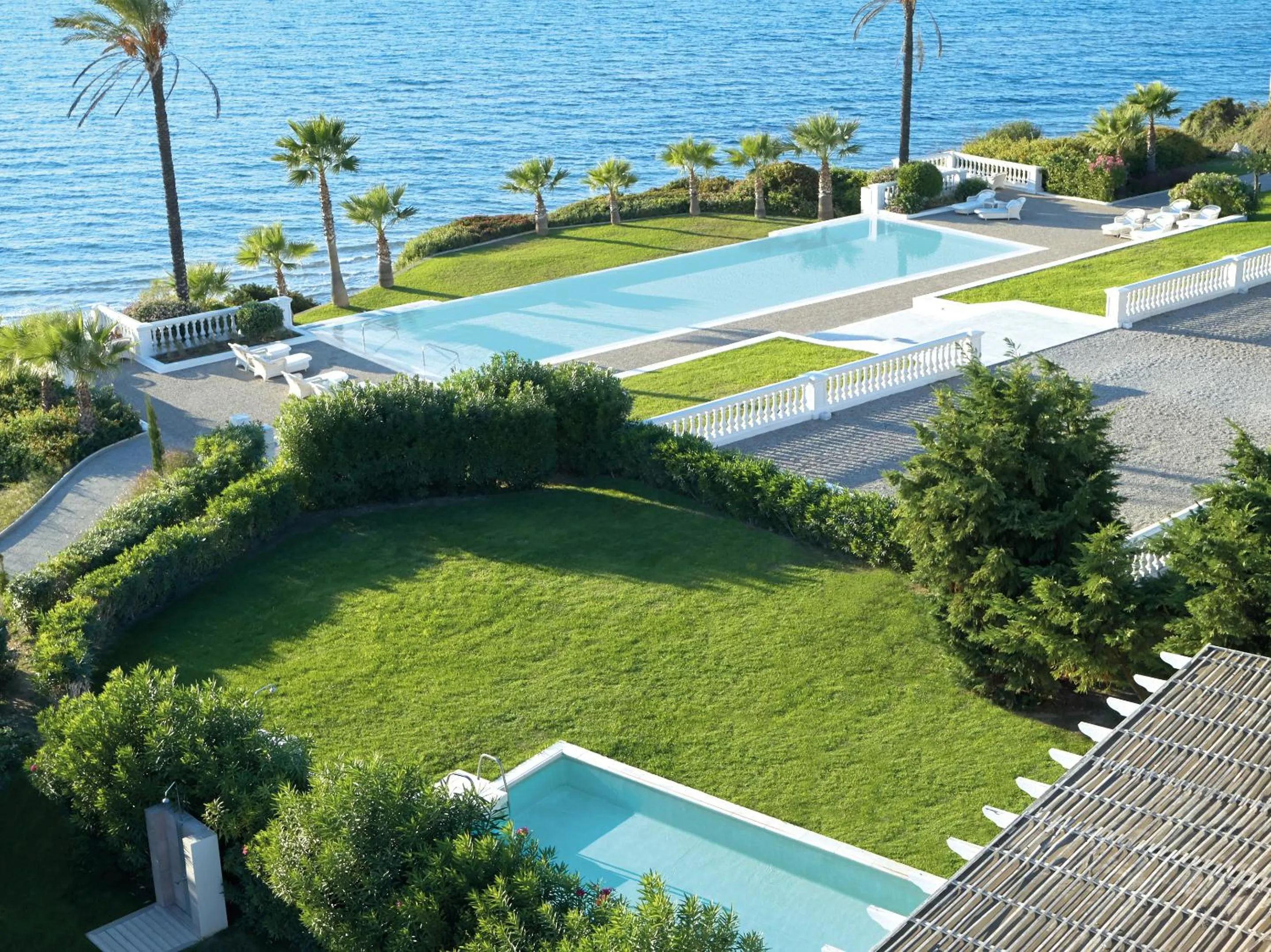 Pool view in Mandola Rosa at Riviera Olympia, A Grecotel Resort to Live