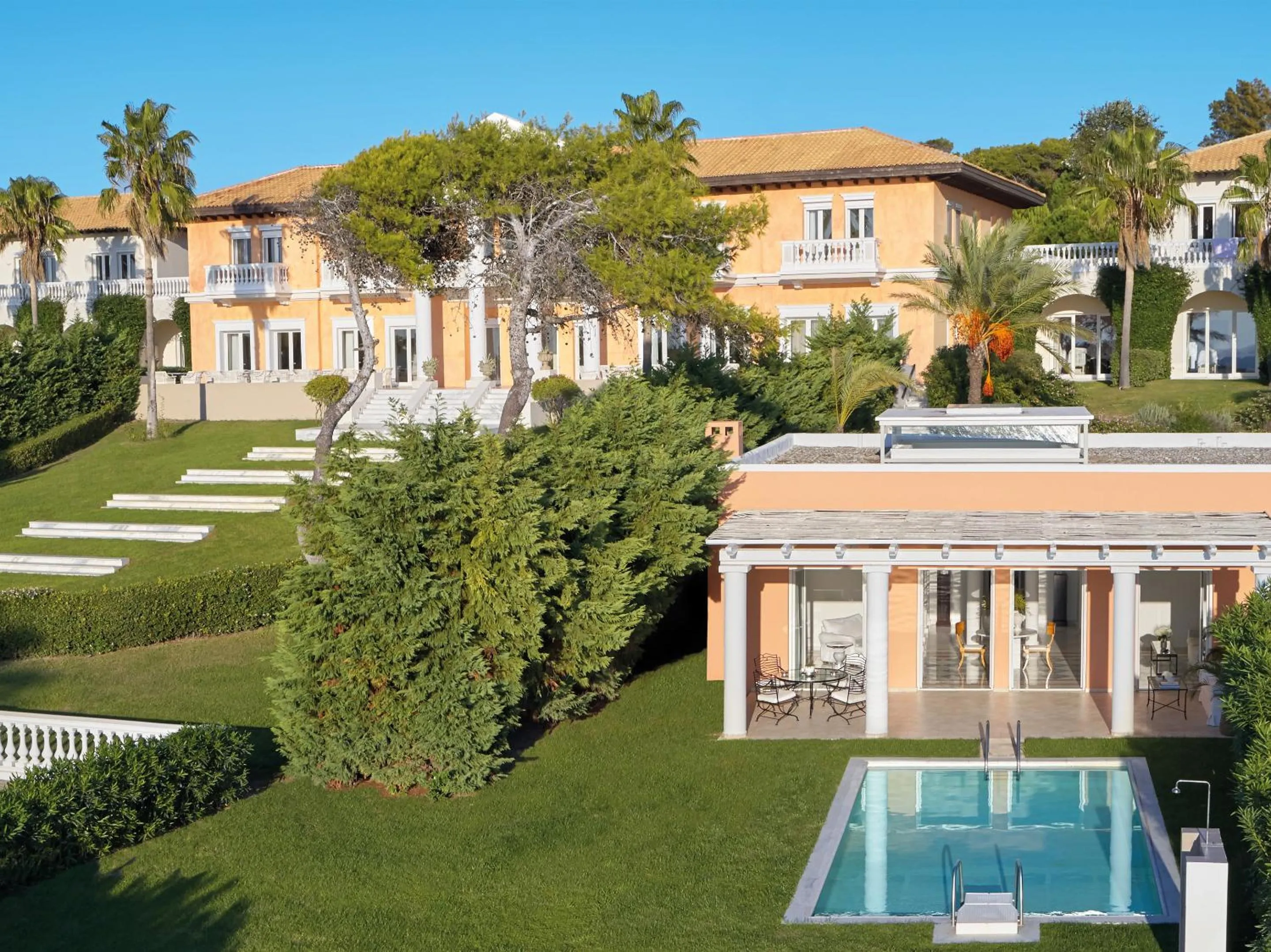 Property building in Mandola Rosa at Riviera Olympia, A Grecotel Resort to Live