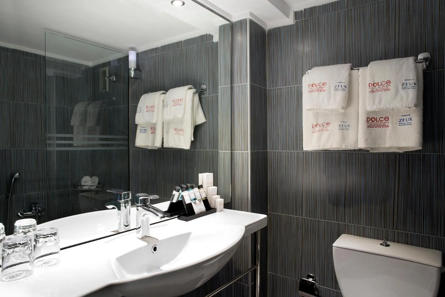 Bathroom in Zeus Dolce by Wyndham Athens