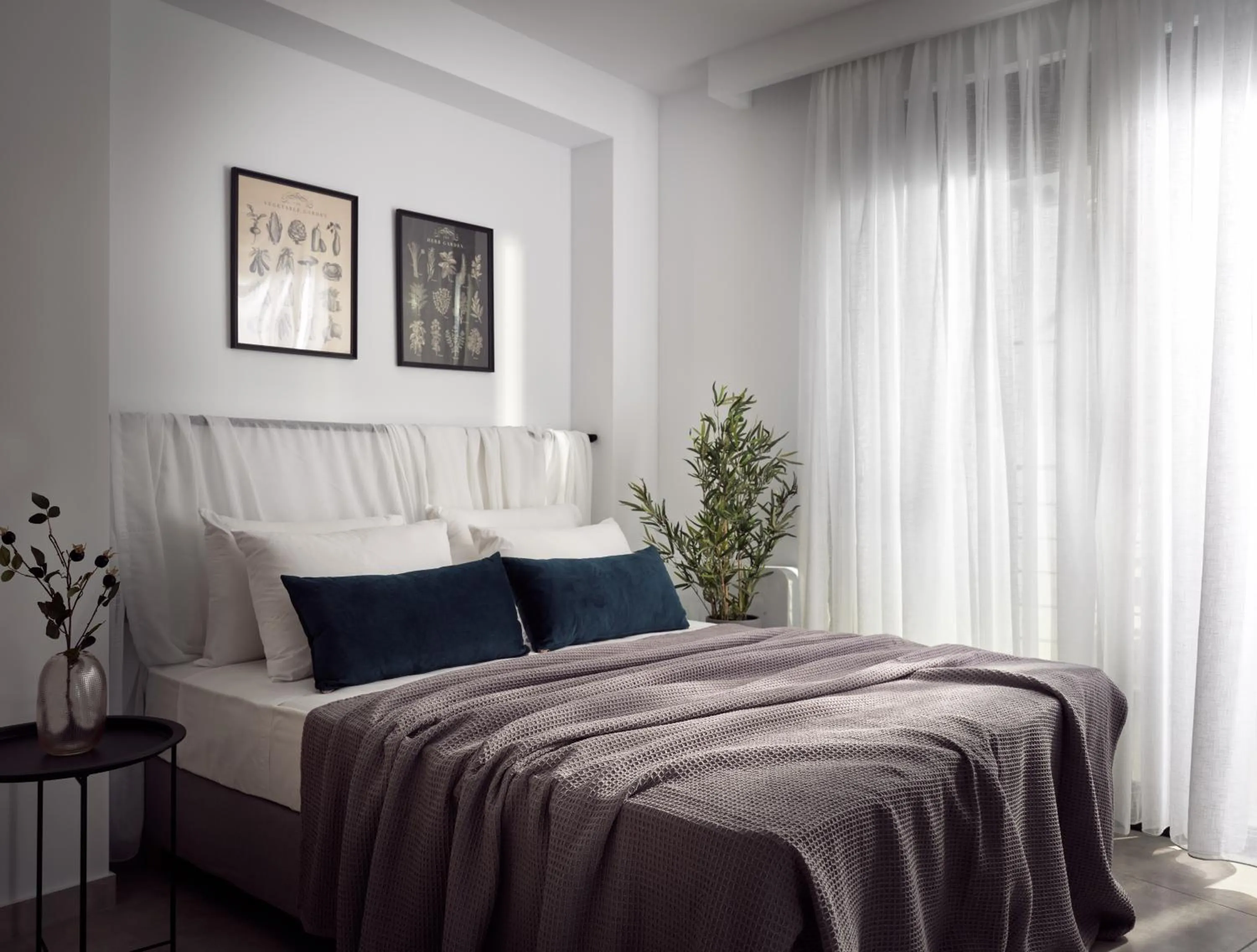 Bedroom, Bed in Giannoulis City Apartments