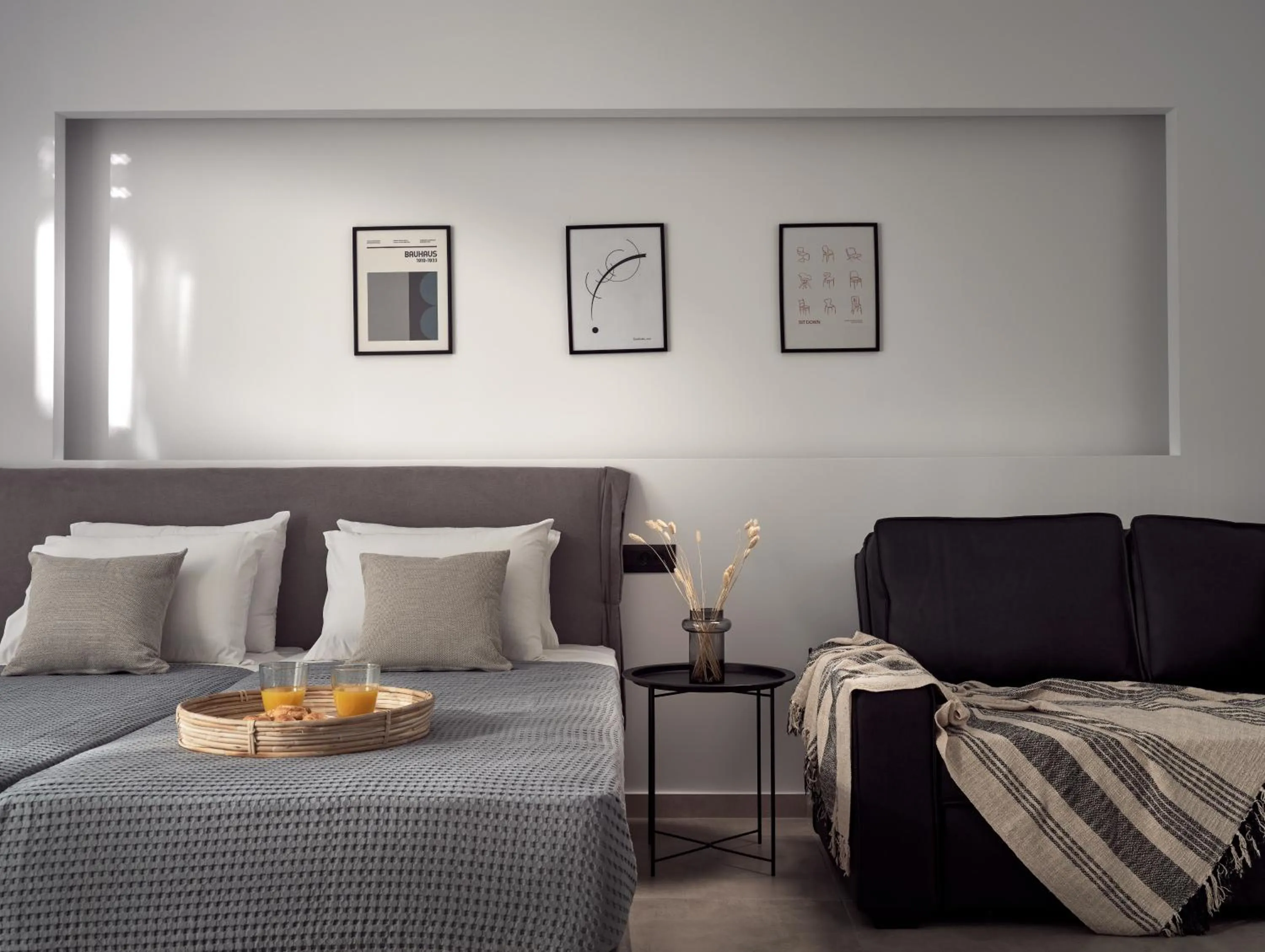 Bedroom, Bed in Giannoulis City Apartments