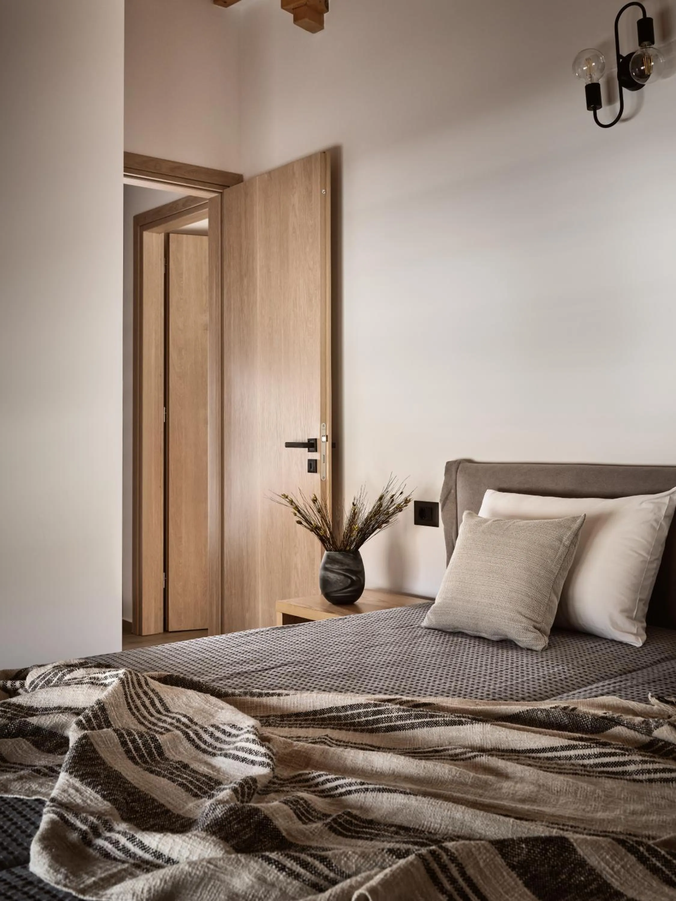 Bedroom, Bed in Giannoulis City Apartments