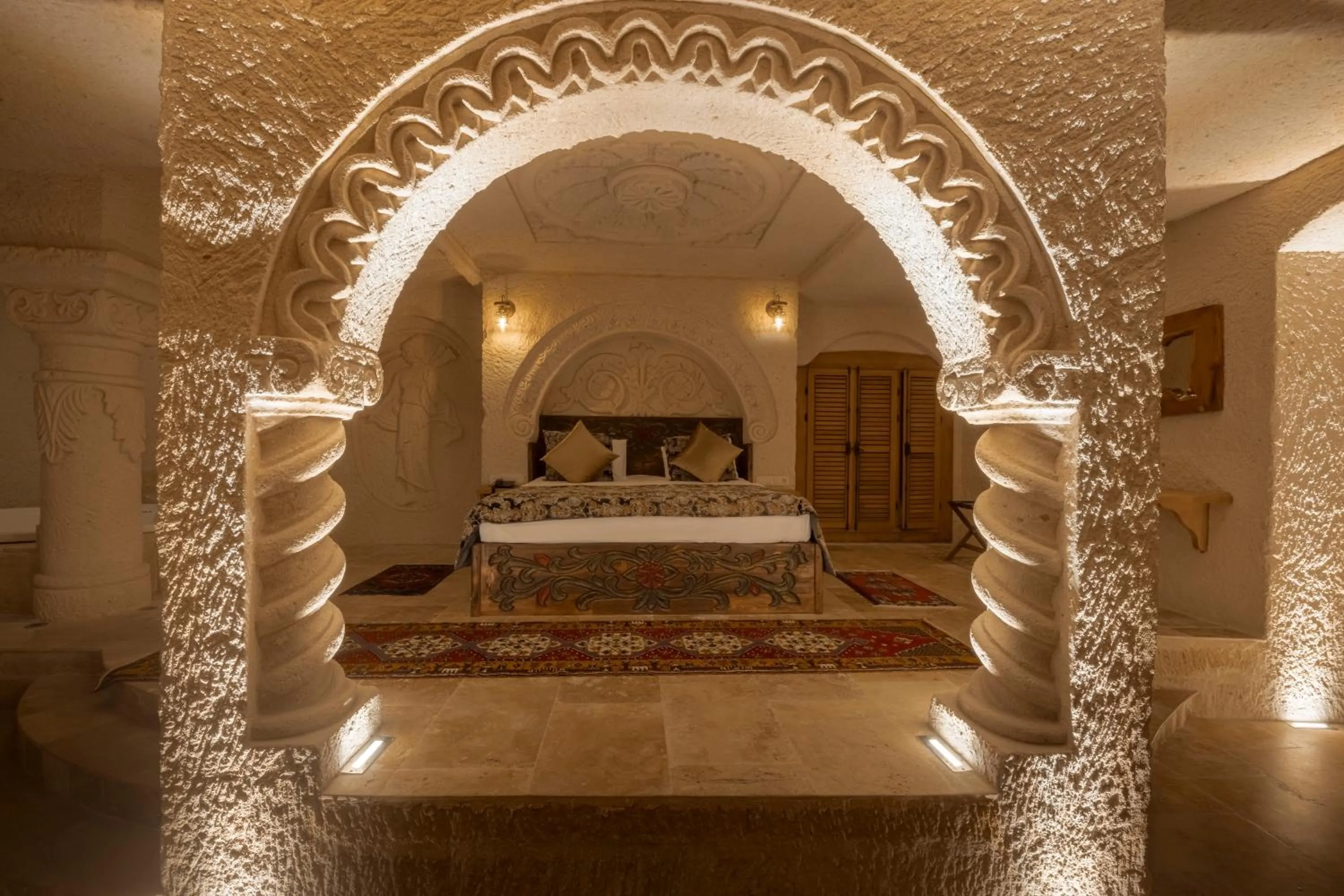 Bedroom, Bed in Harem Suites Cappadocia