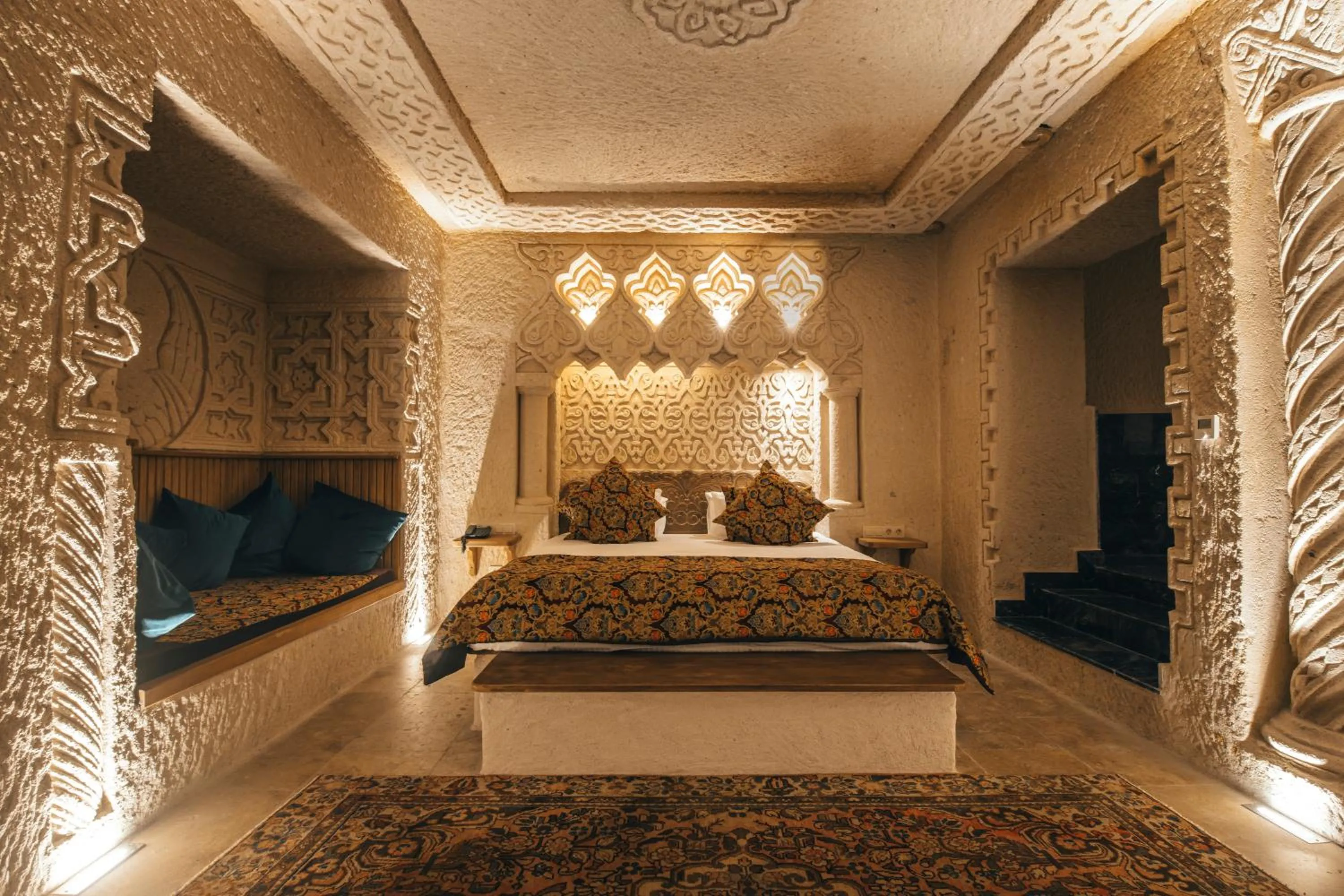 Bedroom, Bed in Harem Suites Cappadocia