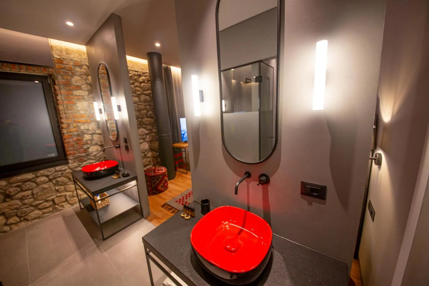 Bathroom in Melesin Distillery