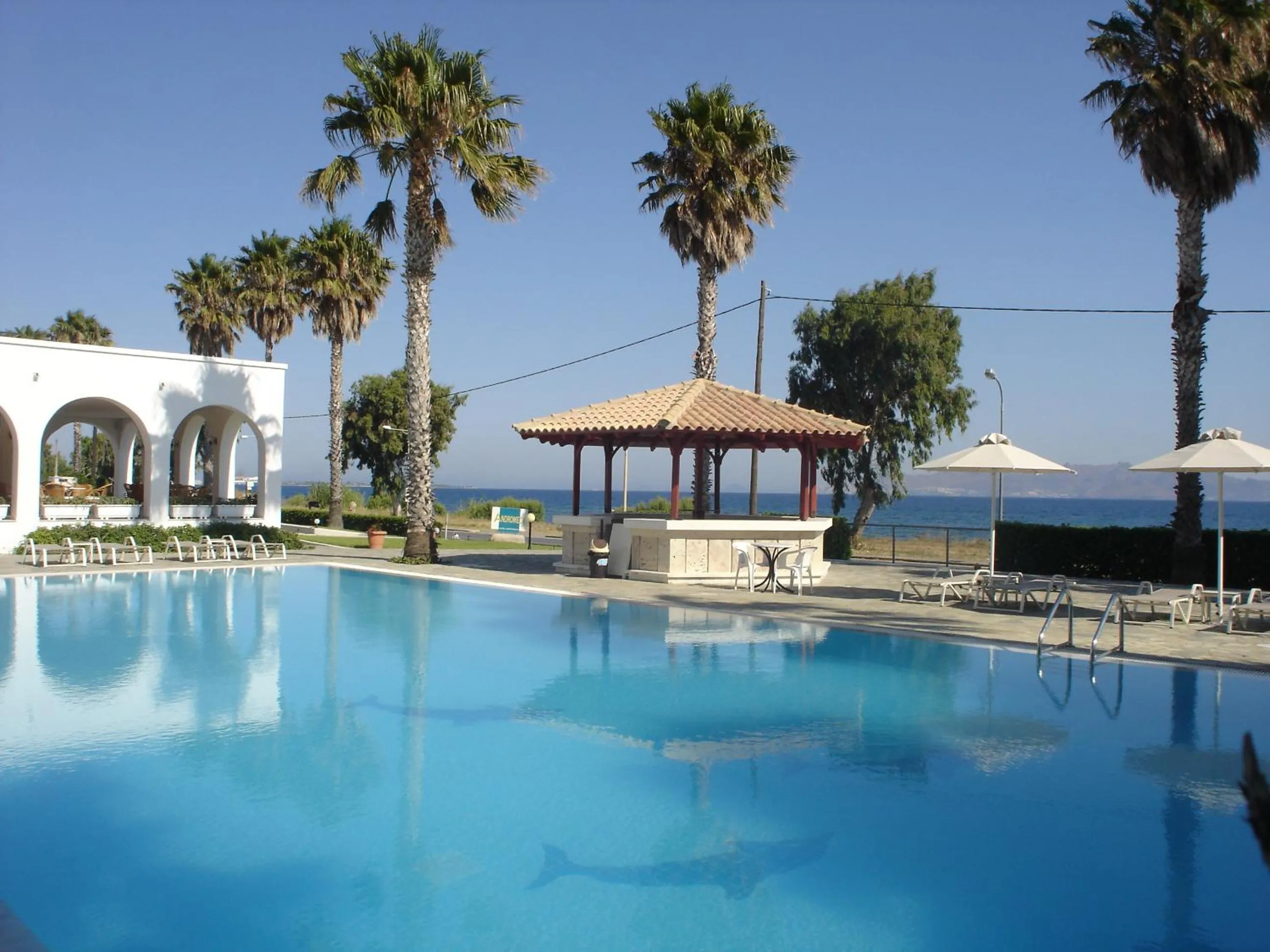Pool view in Andromeda Hotel Apartments