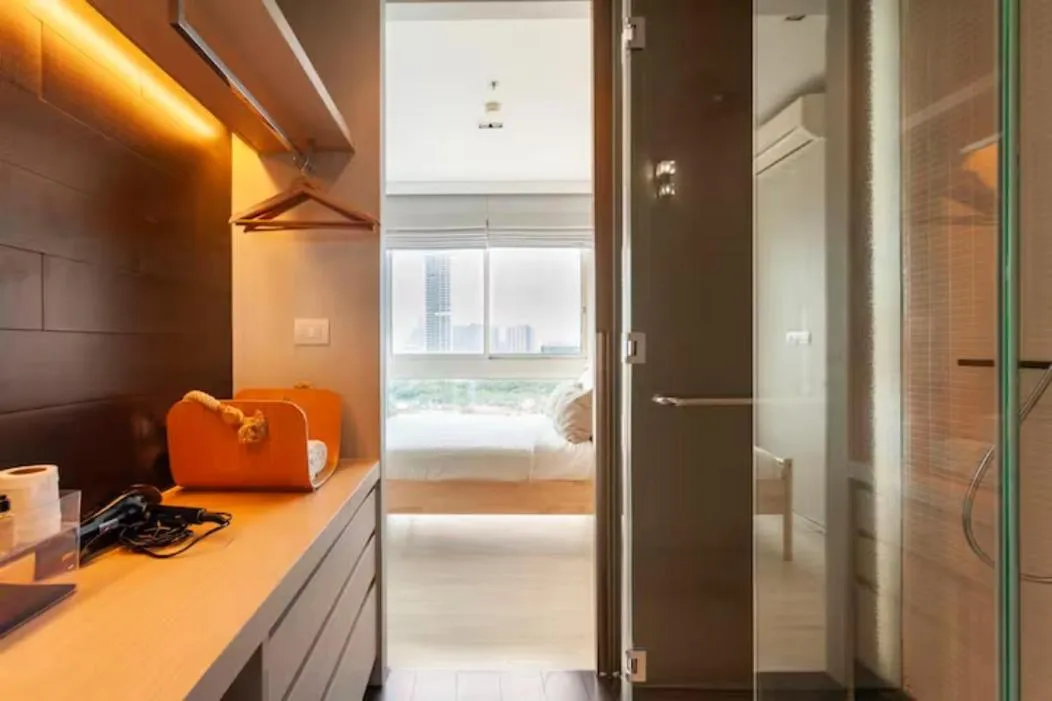 Bathroom, Bed in Family Suite Sea view 2Bedroom at Veranda Residence Pattaya