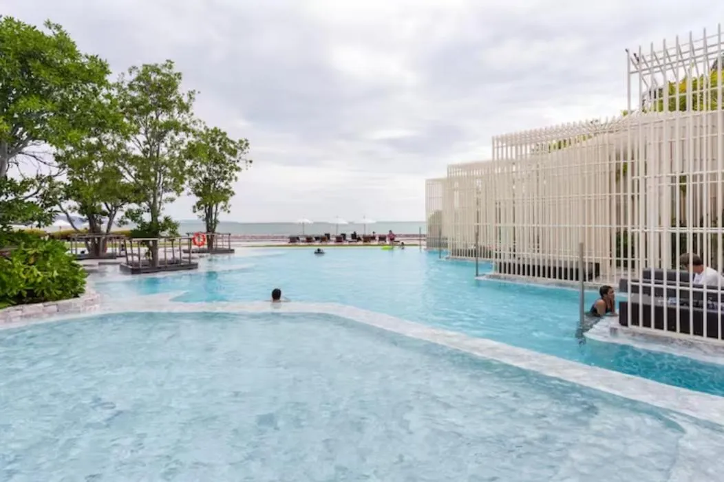 Swimming pool in Family Suite Sea view 2Bedroom at Veranda Residence Pattaya