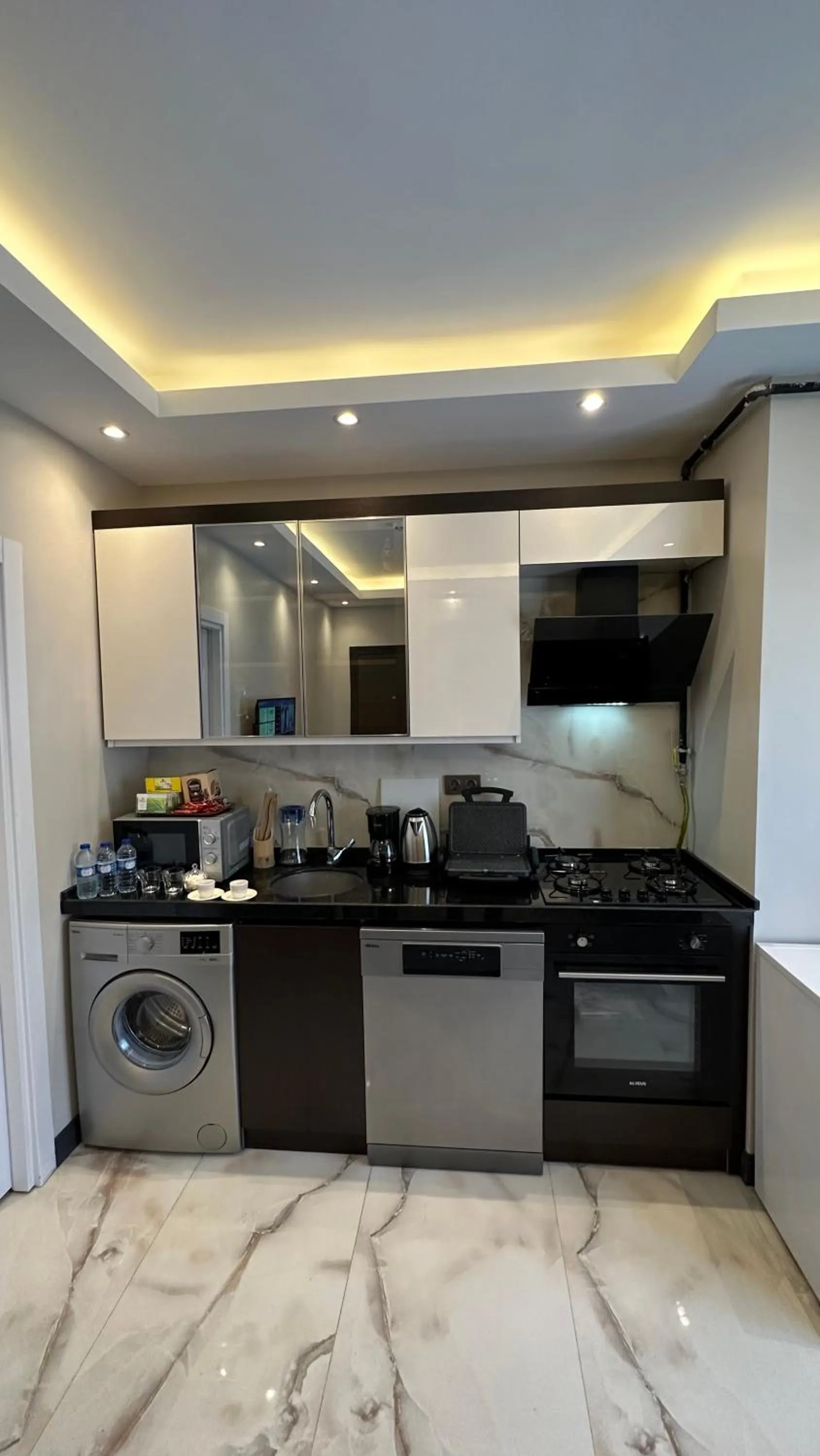 Kitchen or kitchenette in Mar Boutique Apartment