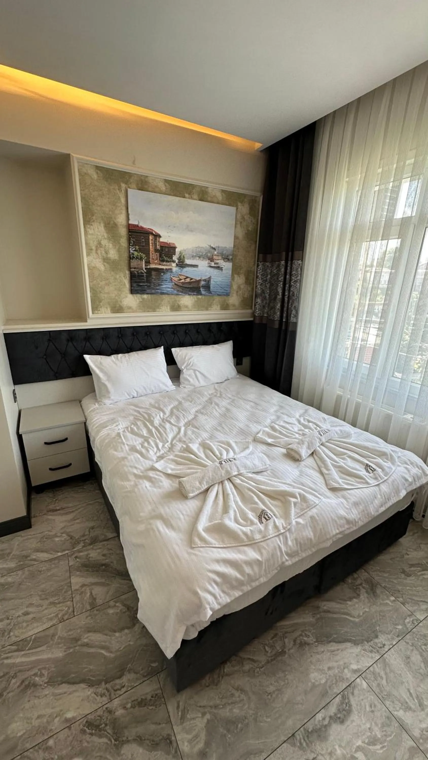 Bed in Mar Boutique Apartment