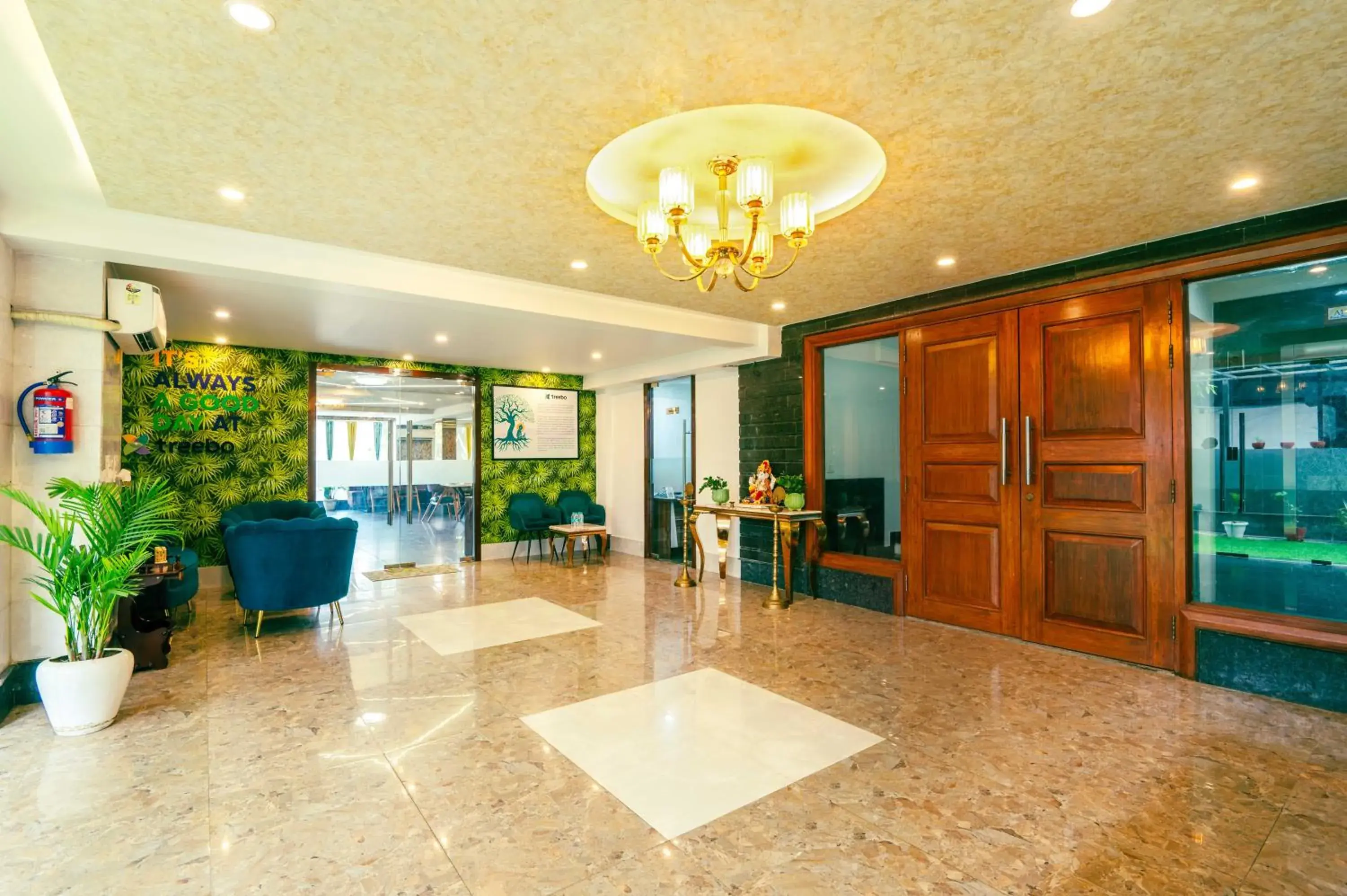 Lobby or reception in Treebo Sunny Feast Lobby or reception in Treebo Sunny Feast