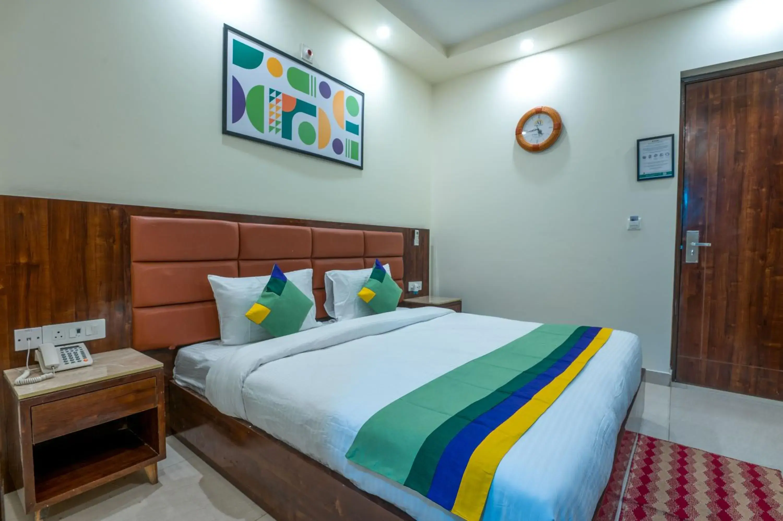 Bedroom, Bed in Treebo Sunny Feast Bedroom, Bed in Treebo Sunny Feast