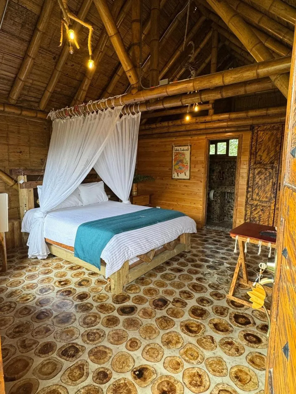 Bed in Jardin de los Silleteros Agro Parque Hotel