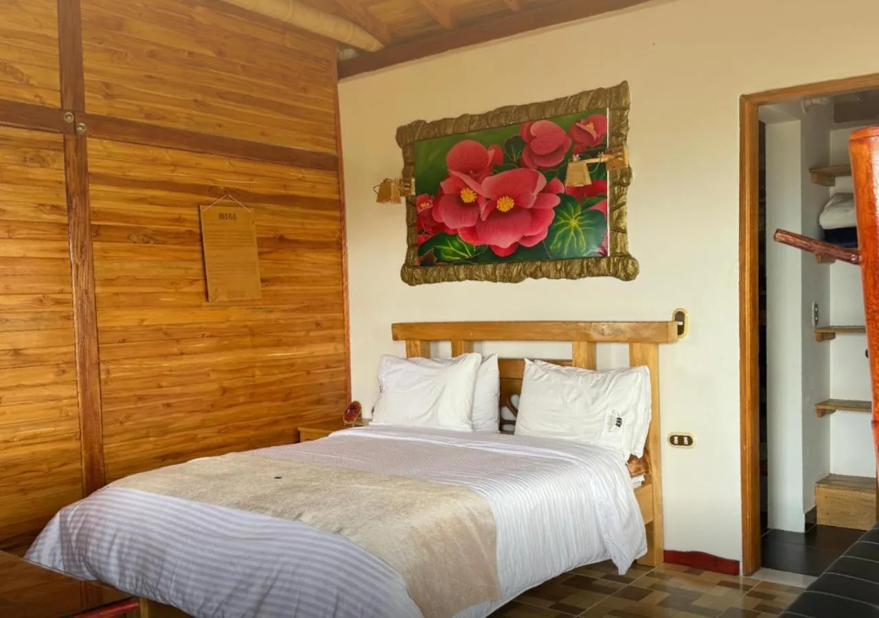 Bed in Jardin de los Silleteros Agro Parque Hotel