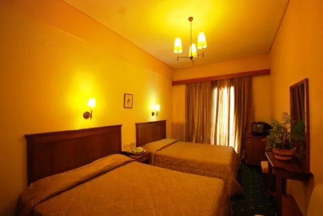 Bed in Hotel Elvetia