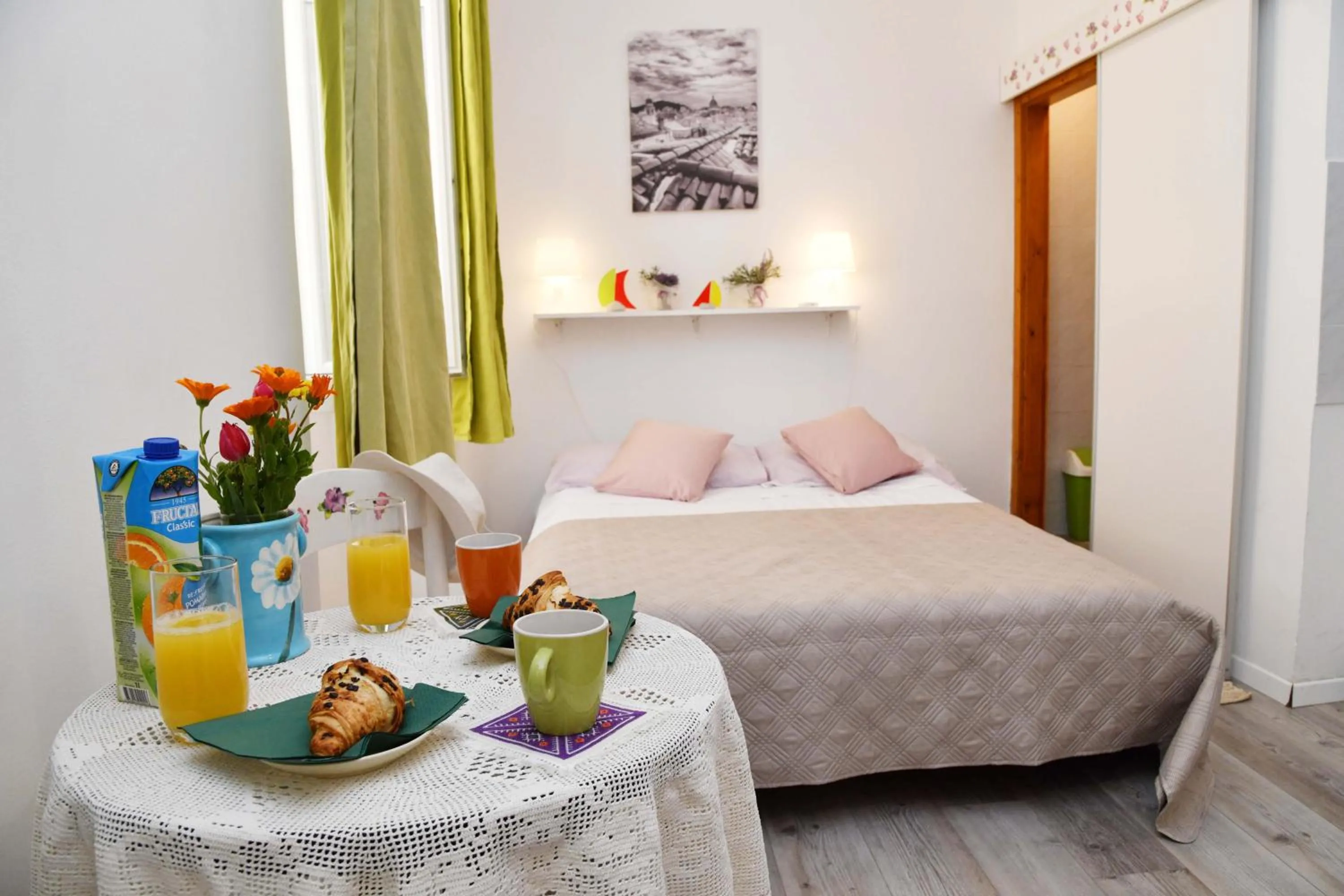 Bed in Apartments Mila