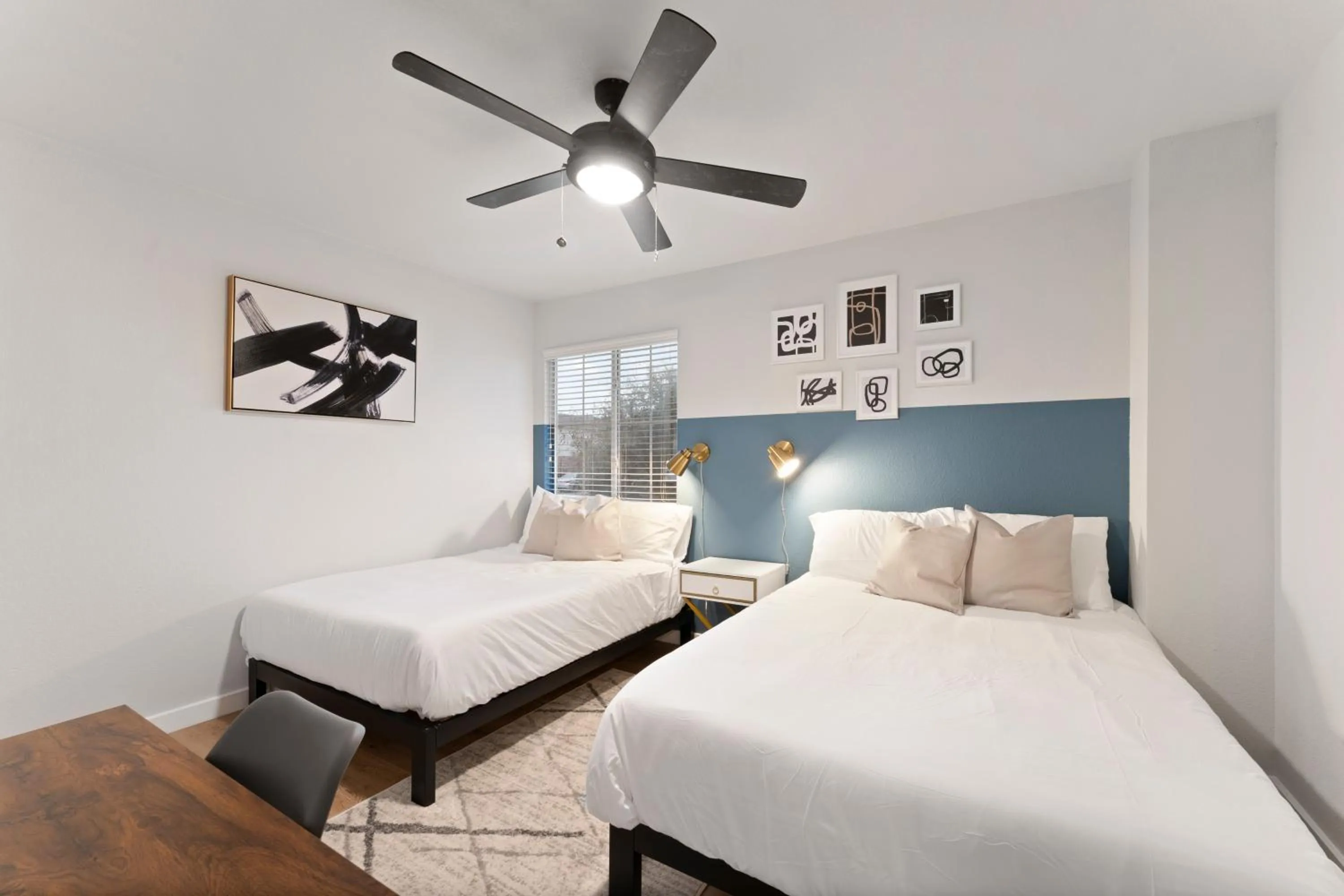 Bed in Modern & Homey 3BR Home, Remote Work Friendly, King Beds, Fast WiFi