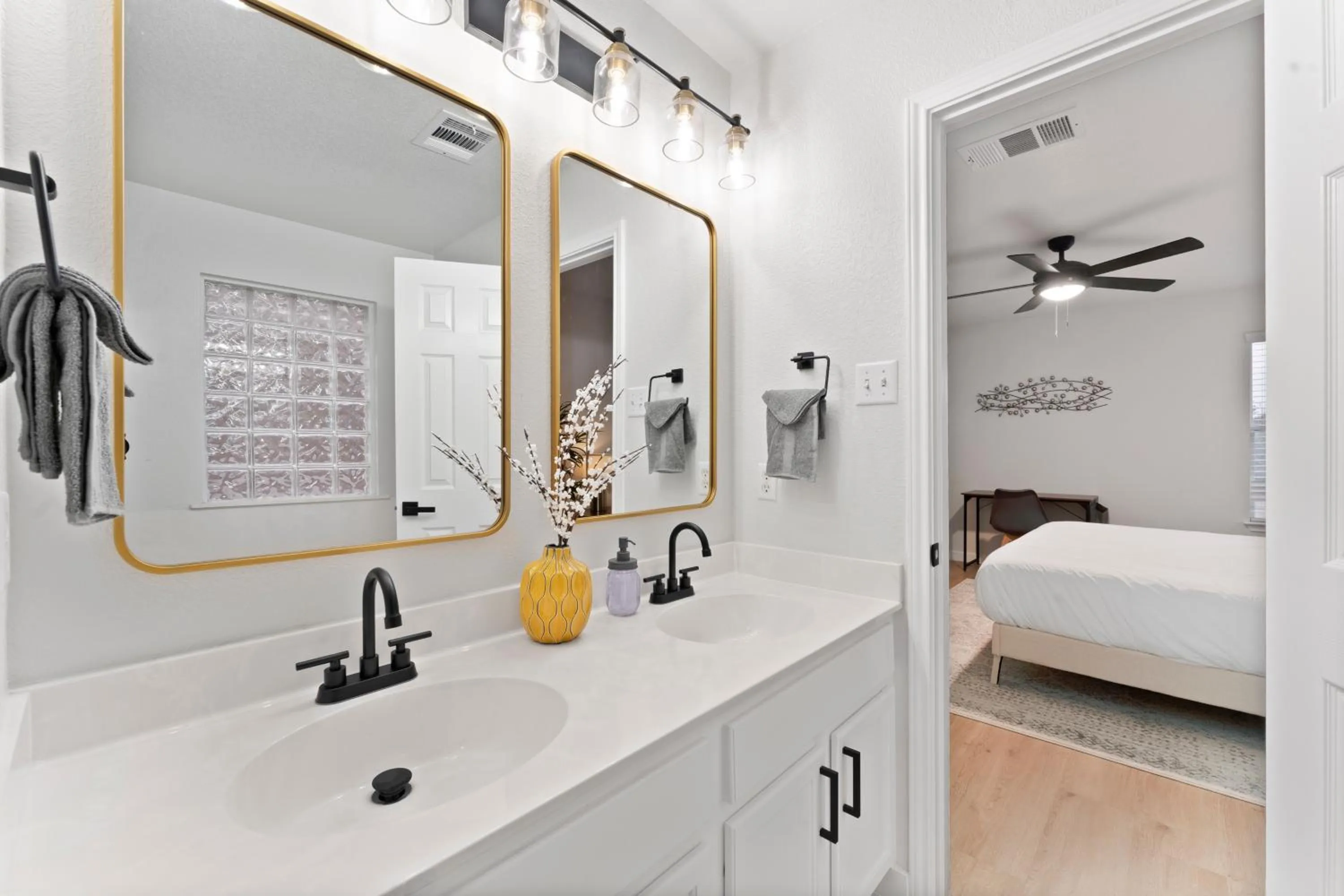 Bed in Modern & Homey 3BR Home, Remote Work Friendly, King Beds, Fast WiFi