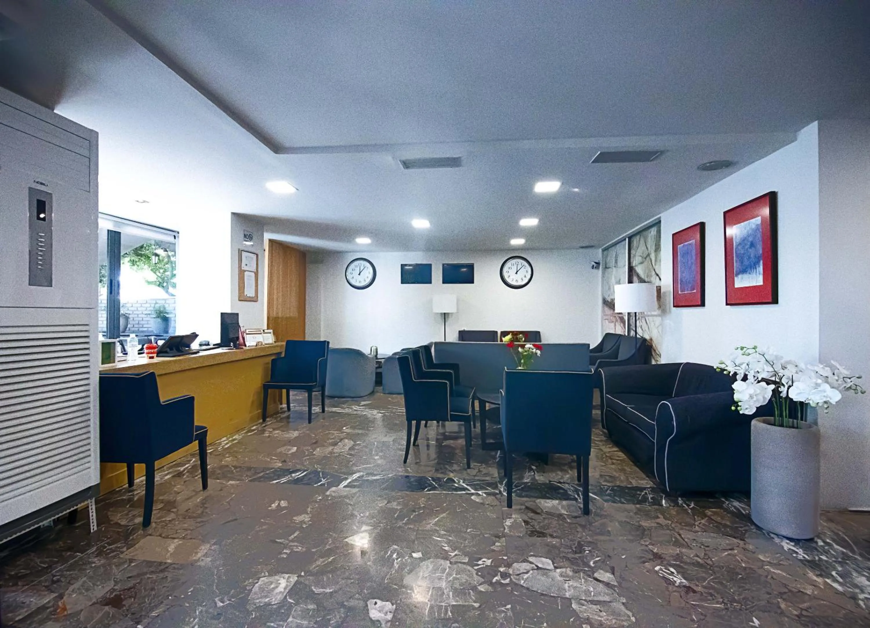 Seating area in Galaxy Hotel