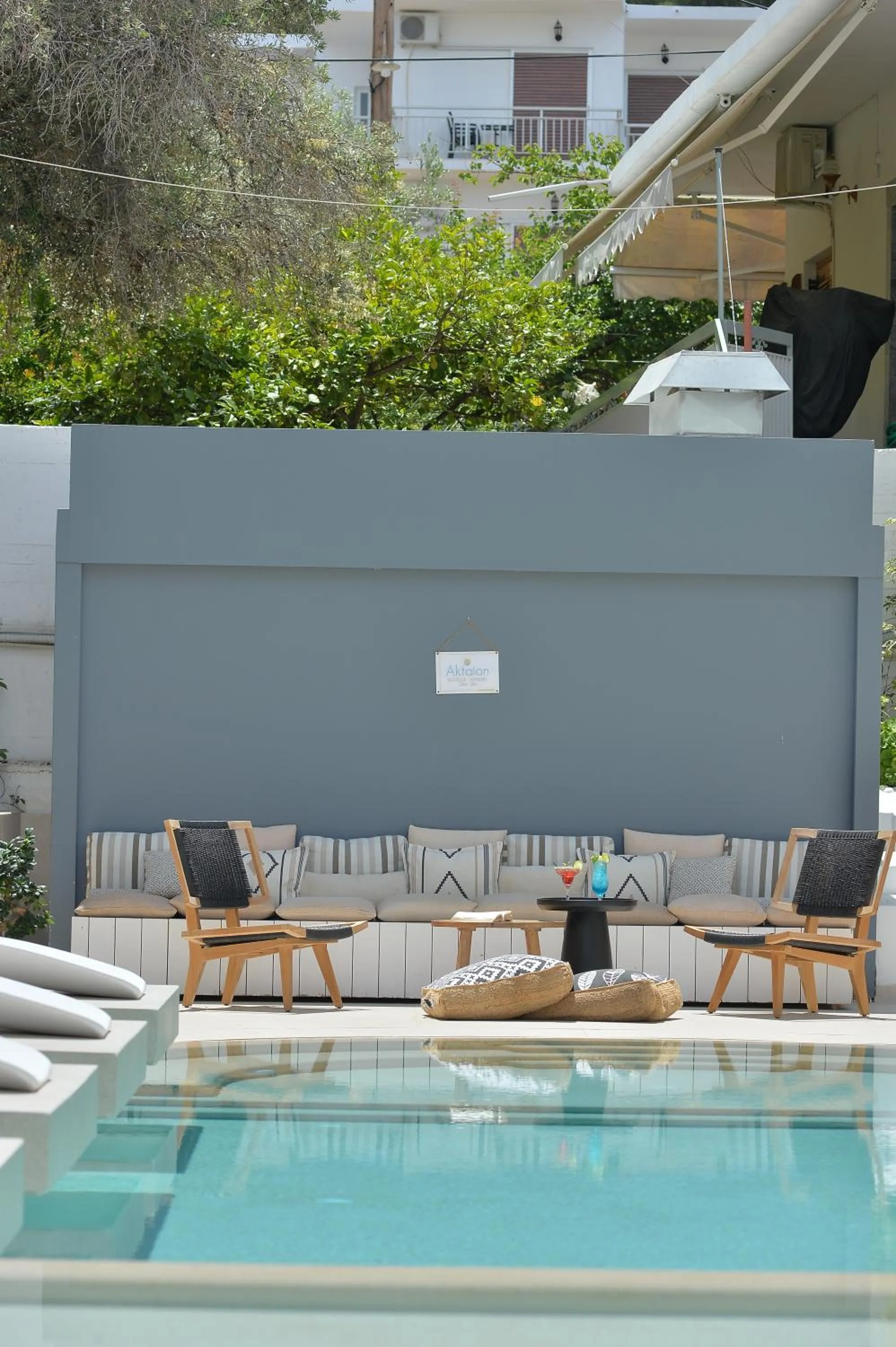 Pool view in Aktaion Beach Boutique Hotel & Spa