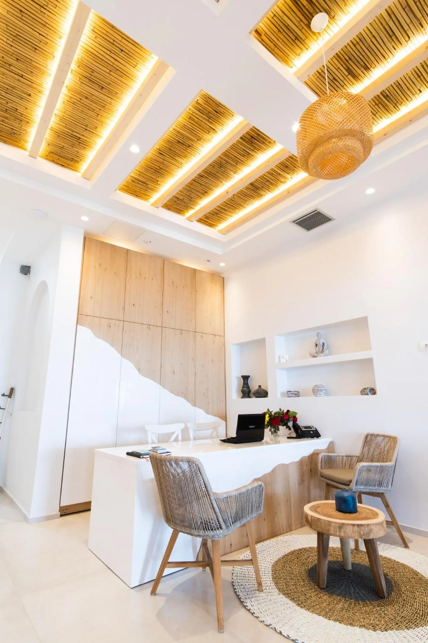 Lobby or reception in Aktaion Beach Boutique Hotel & Spa