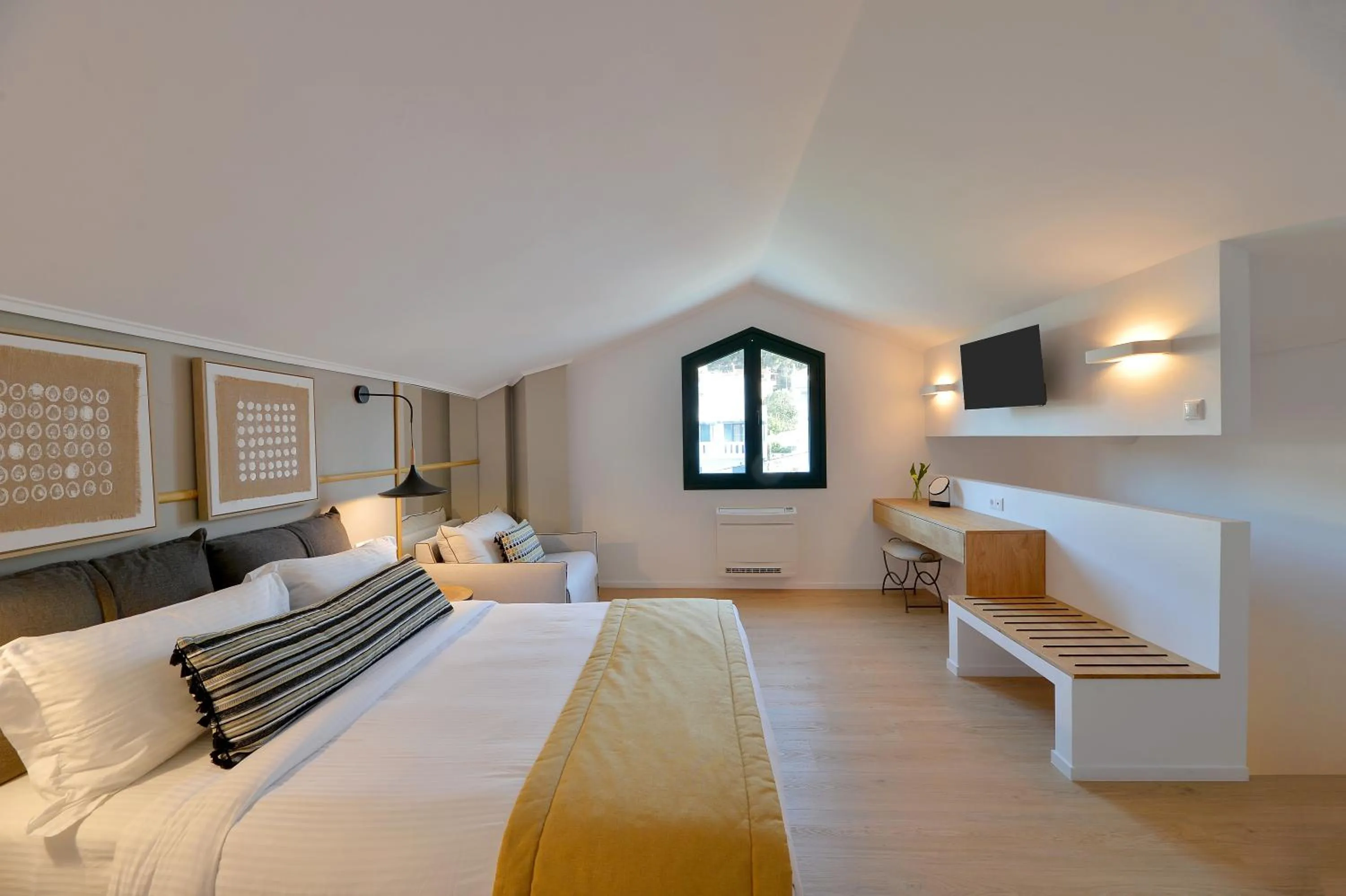 Bedroom, Bed in Aktaion Beach Boutique Hotel & Spa