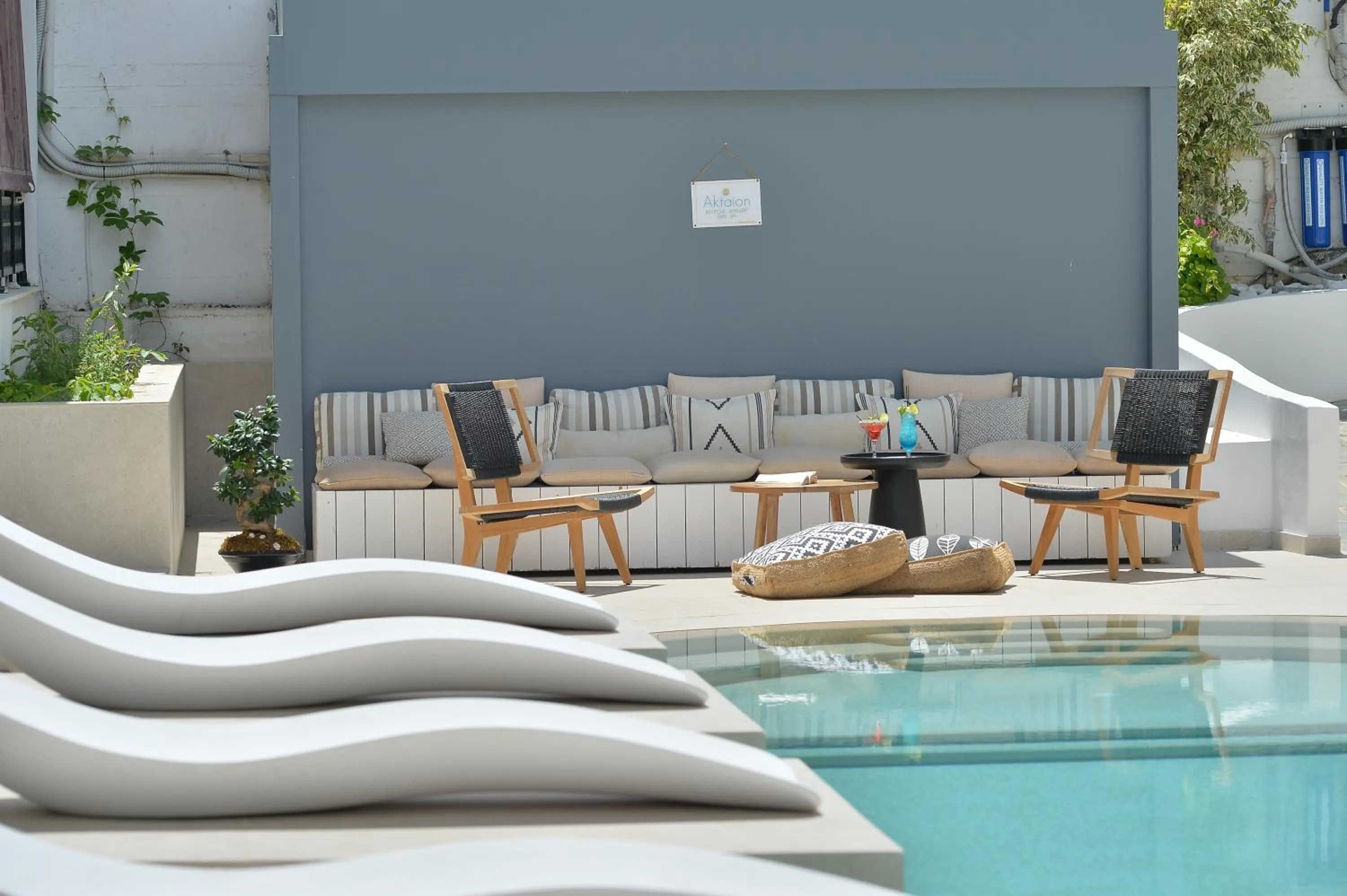 Swimming pool in Aktaion Beach Boutique Hotel & Spa