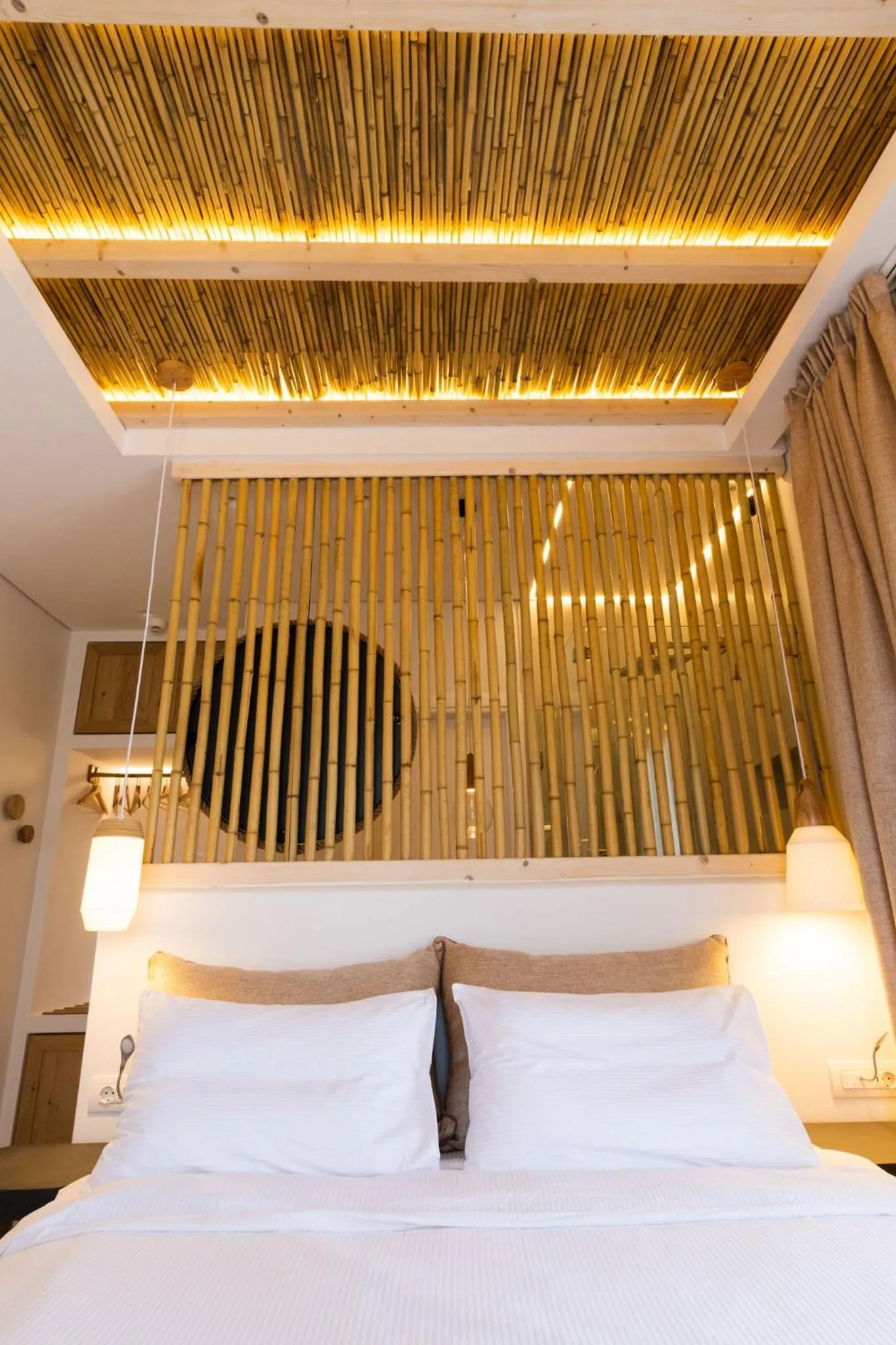 Decorative detail, Bed in Aktaion Beach Boutique Hotel & Spa