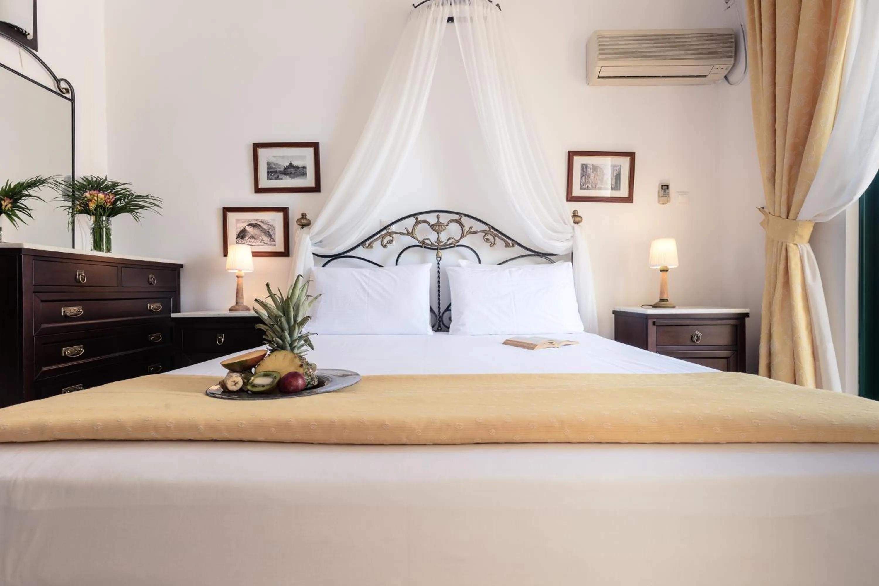 Bed in Dionysos Hotel