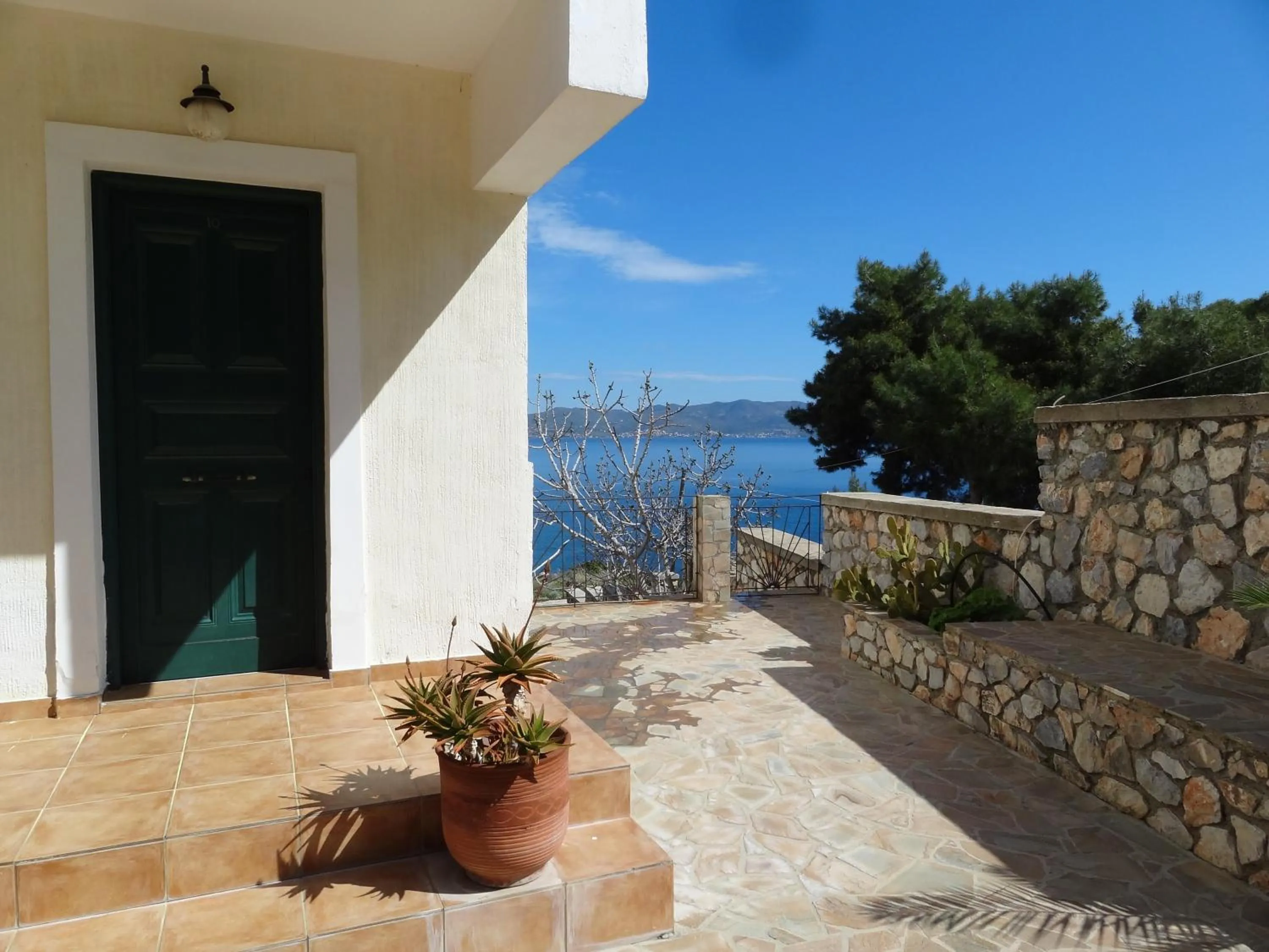 Facade/entrance in Dionysos Hotel