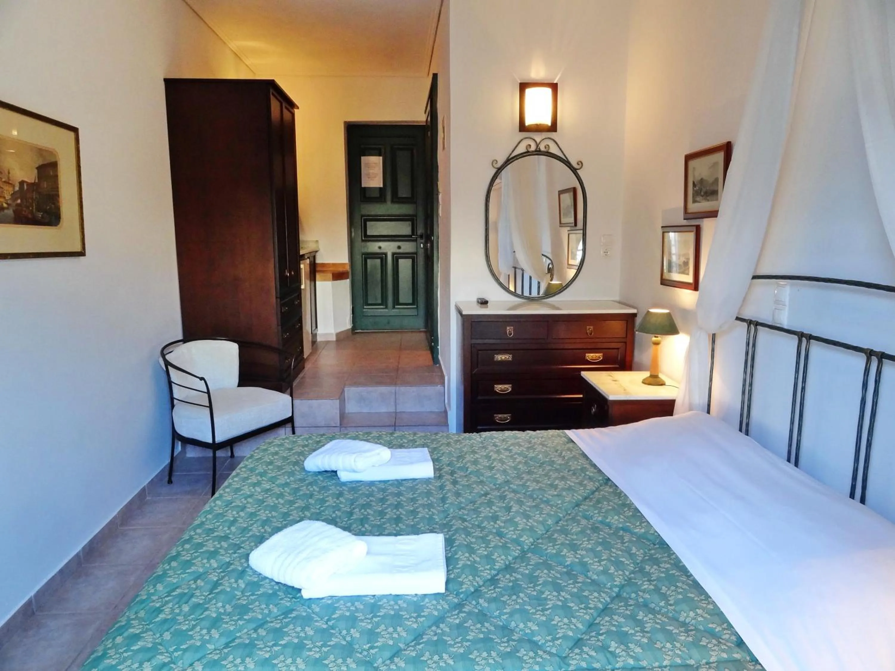 Balcony/Terrace, Bed in Dionysos Hotel