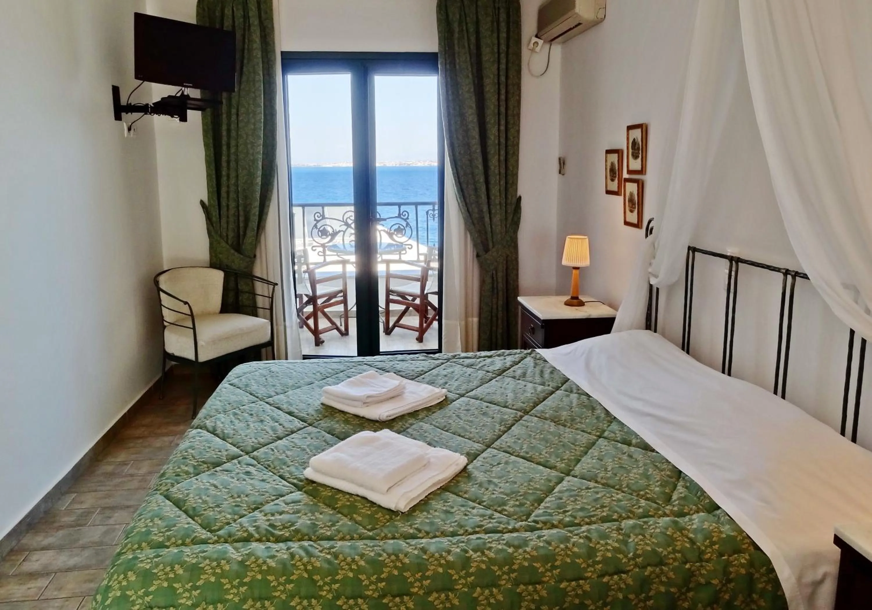 Toilet, Bed in Dionysos Hotel