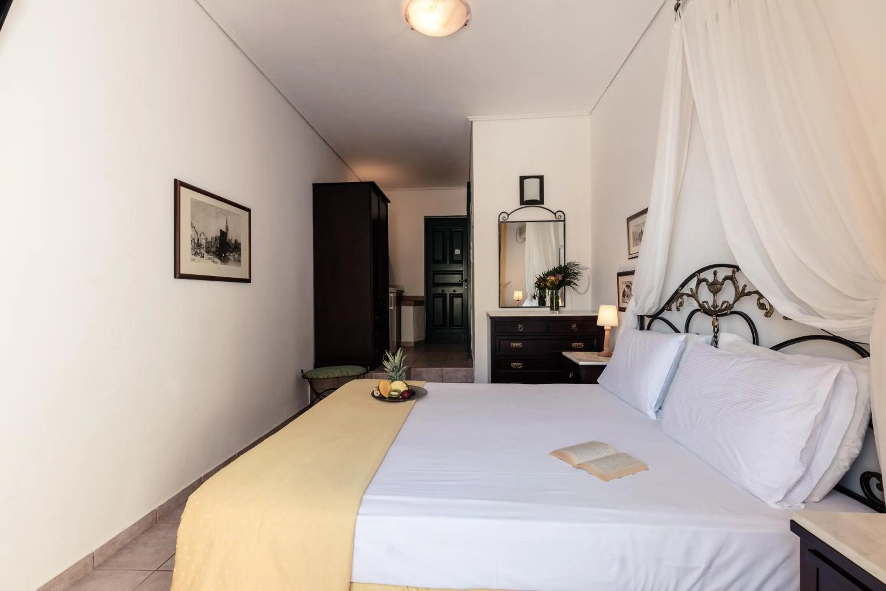 Bed in Dionysos Hotel