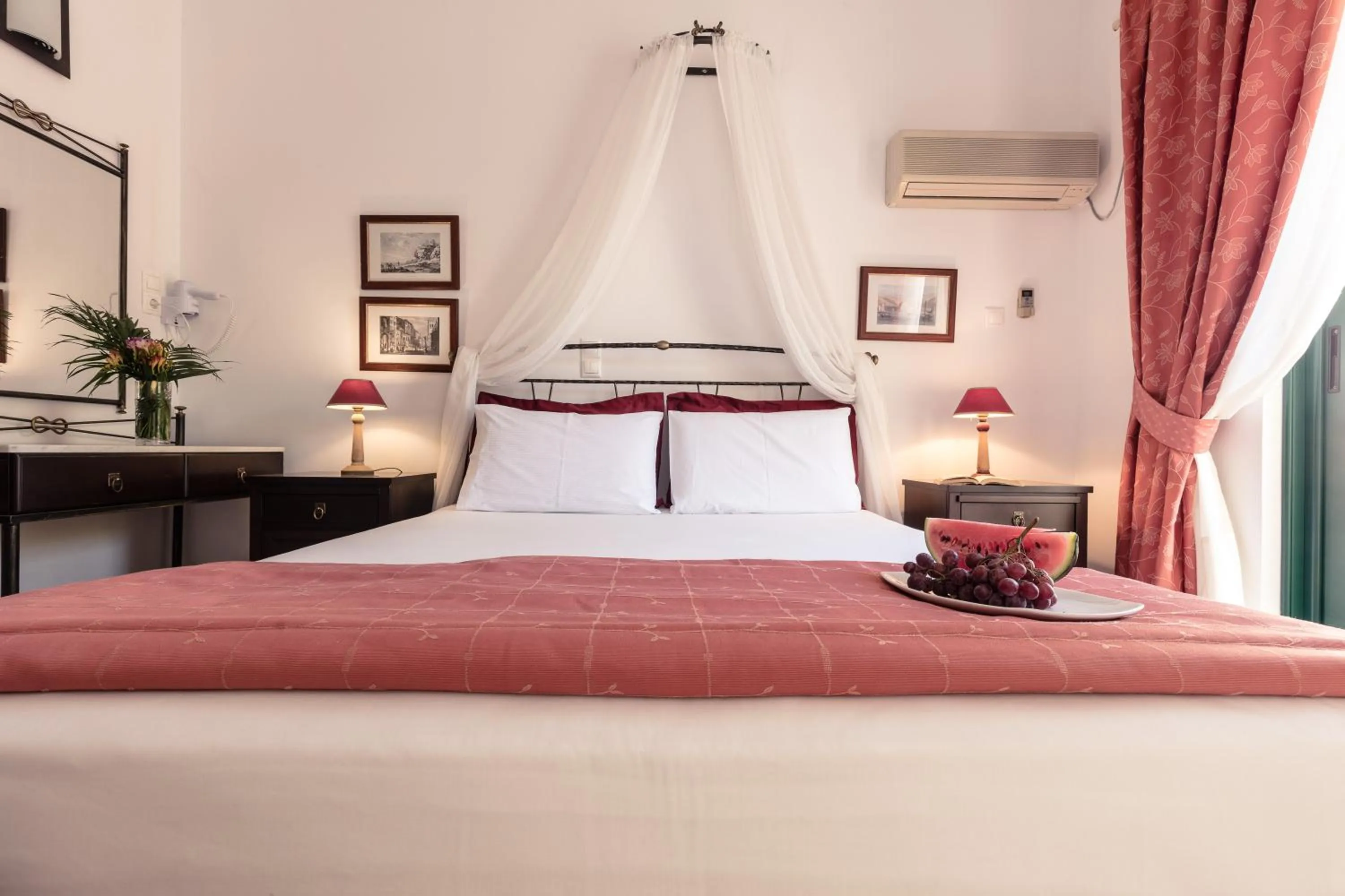 Bed in Dionysos Hotel