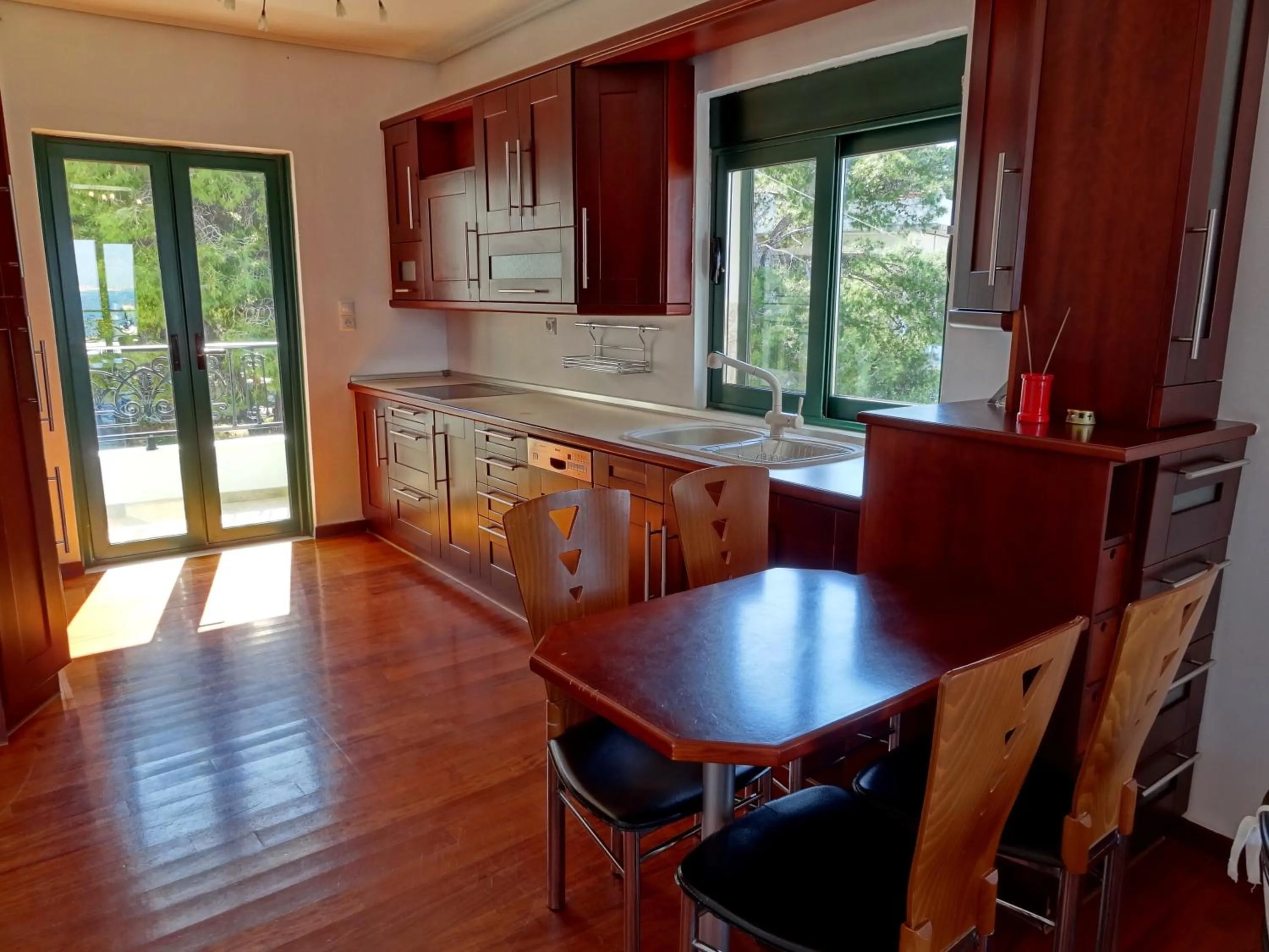 Kitchen or kitchenette in Dionysos Hotel