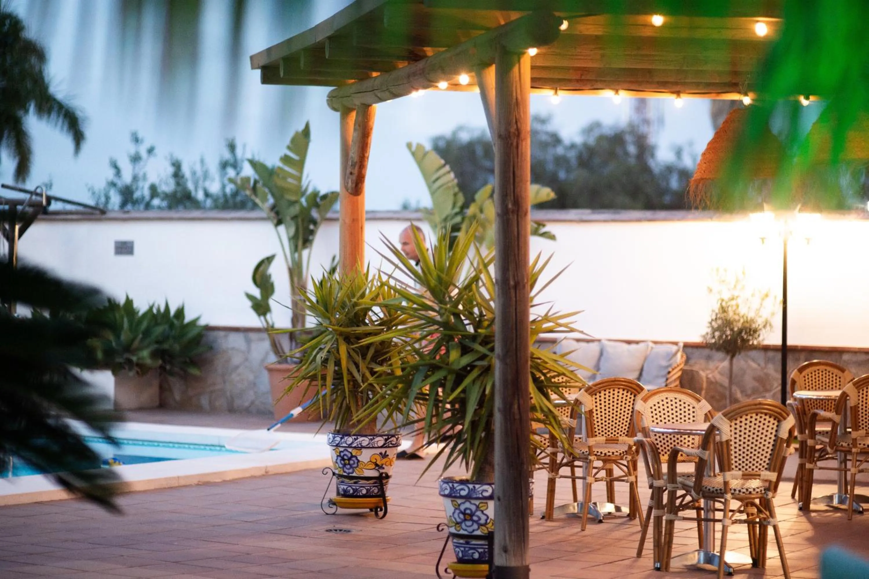 Patio in Casa Limon, boutique Bed and Breakfast, Andalucia