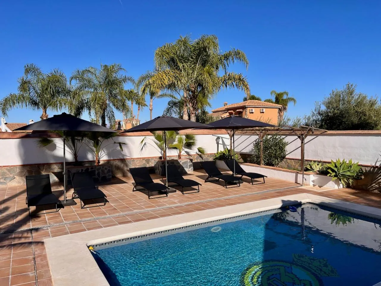 Pool view in Casa Limon, boutique Bed and Breakfast, Andalucia
