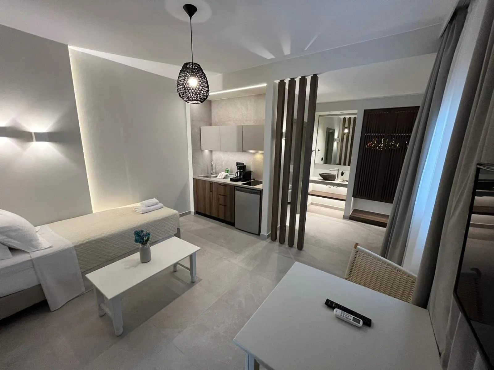 Photo of the whole room, Bed in Mediterranean Sea Top Floor