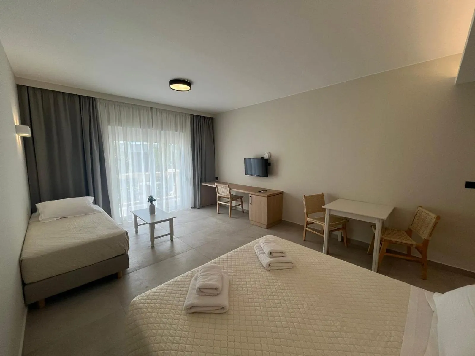 Photo of the whole room, Bed in Mediterranean Sea Top Floor