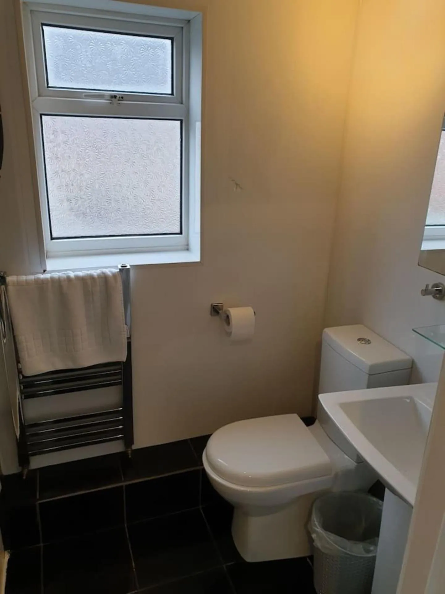 Toilet in South Shield's Hidden Gem Garnet 3 Bedroom Apartme
